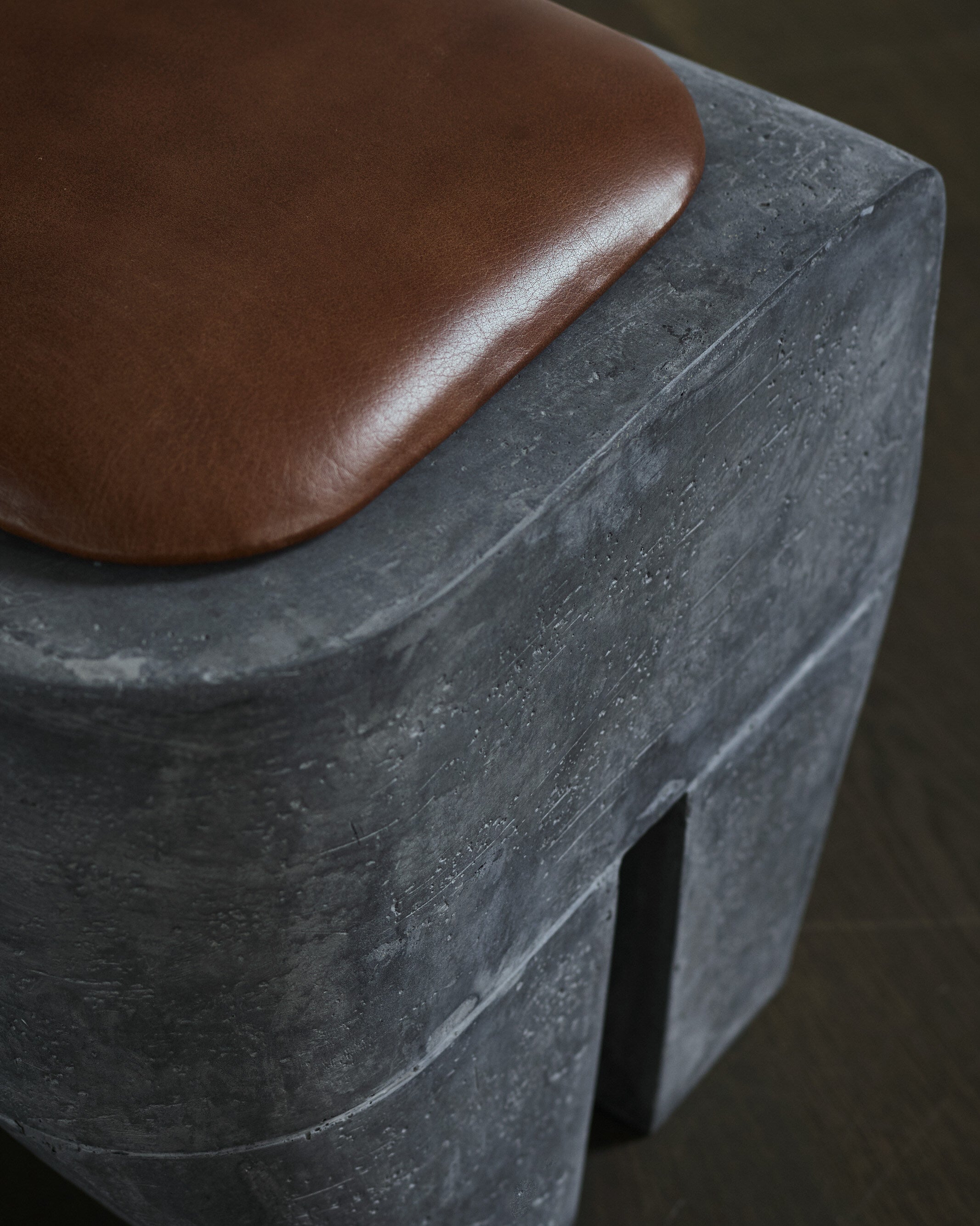Sculpt Stool Cushion - Leather | 101 Copenhagen