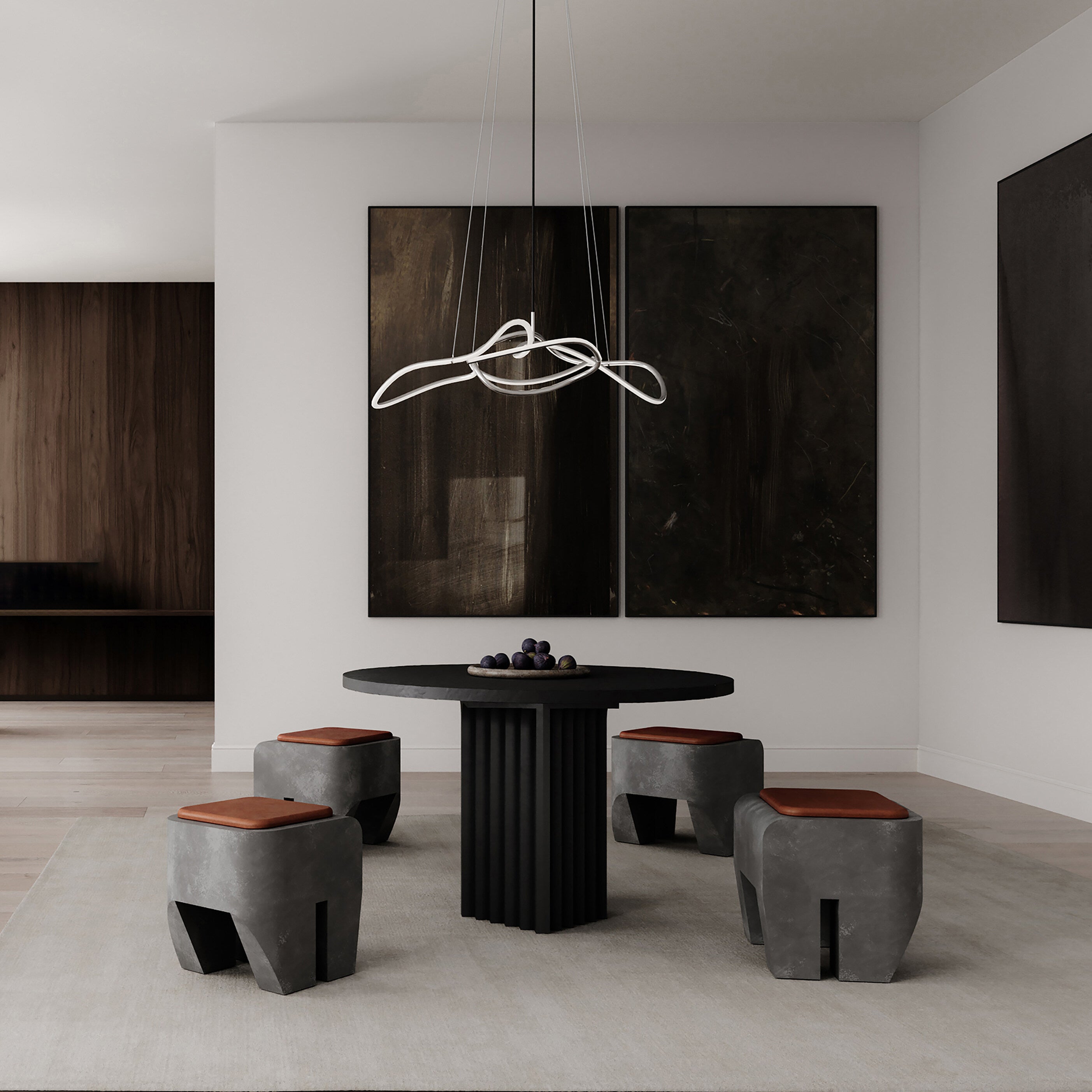 Sculpt Stool Cushion - Leather | 101 Copenhagen
