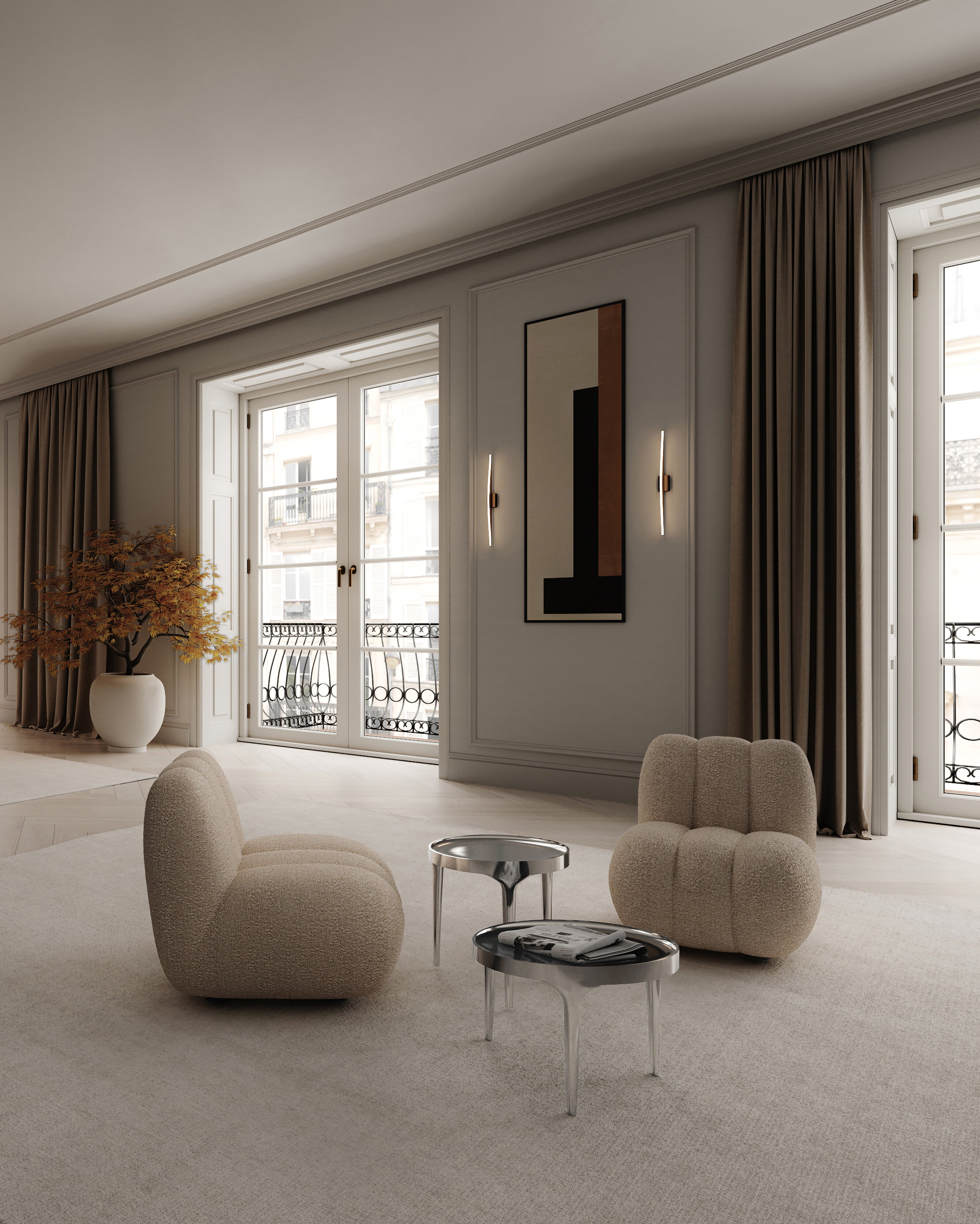 101 Copenhagen - Phantom Table, Low - Chrome - Coffee Table