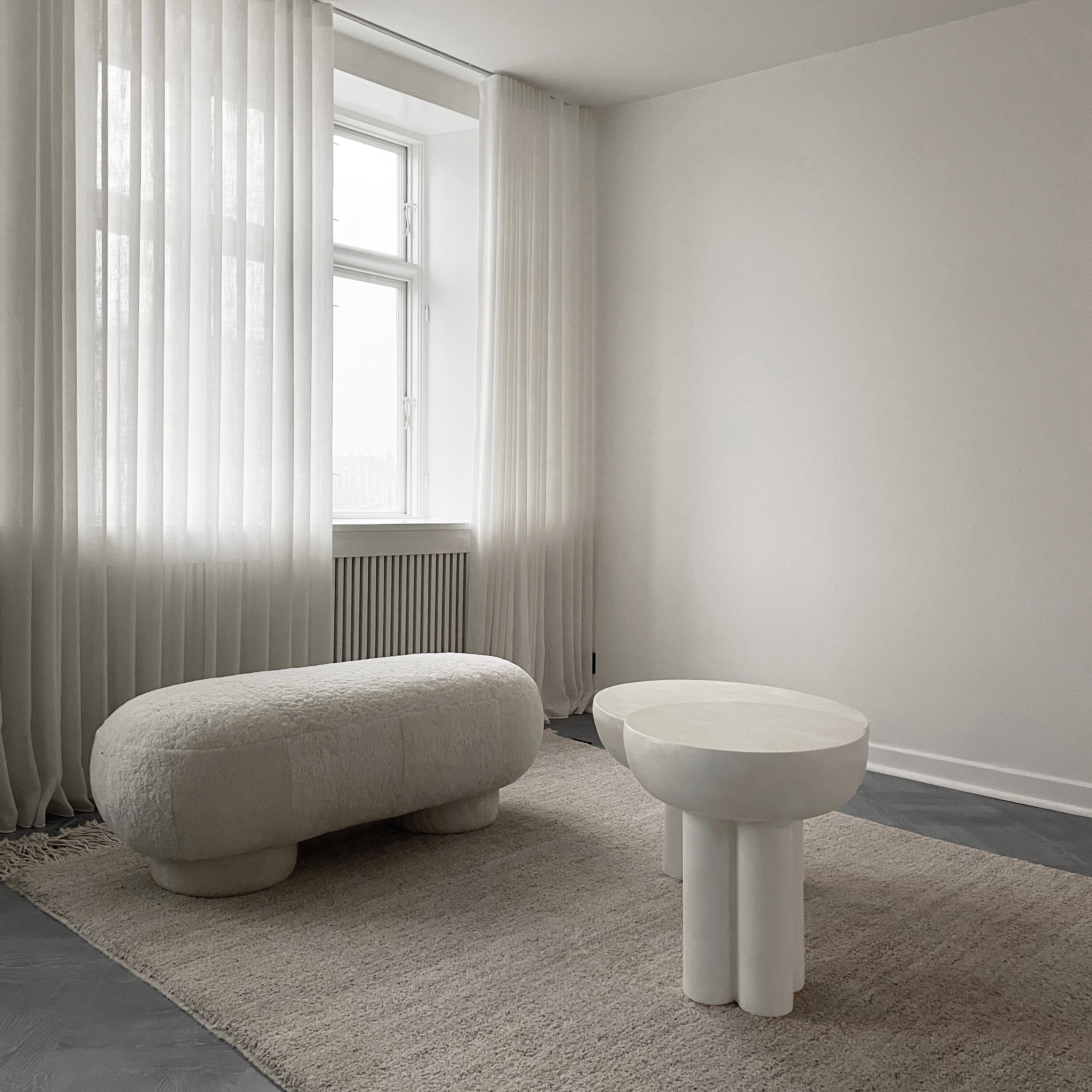 101 Copenhagen - Crown Table, Low - Bone White - Coffee Table