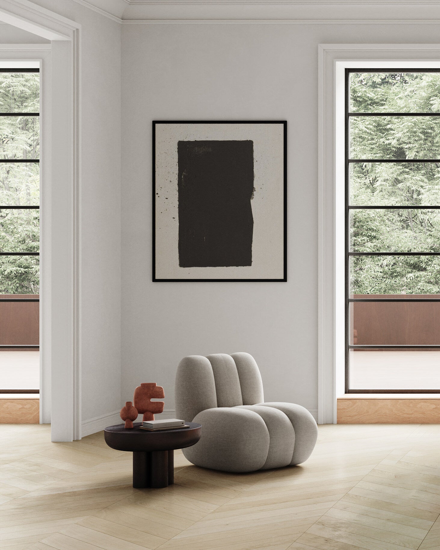 101 Copenhagen - Crown Table, Low - Burned Black - Coffee Table