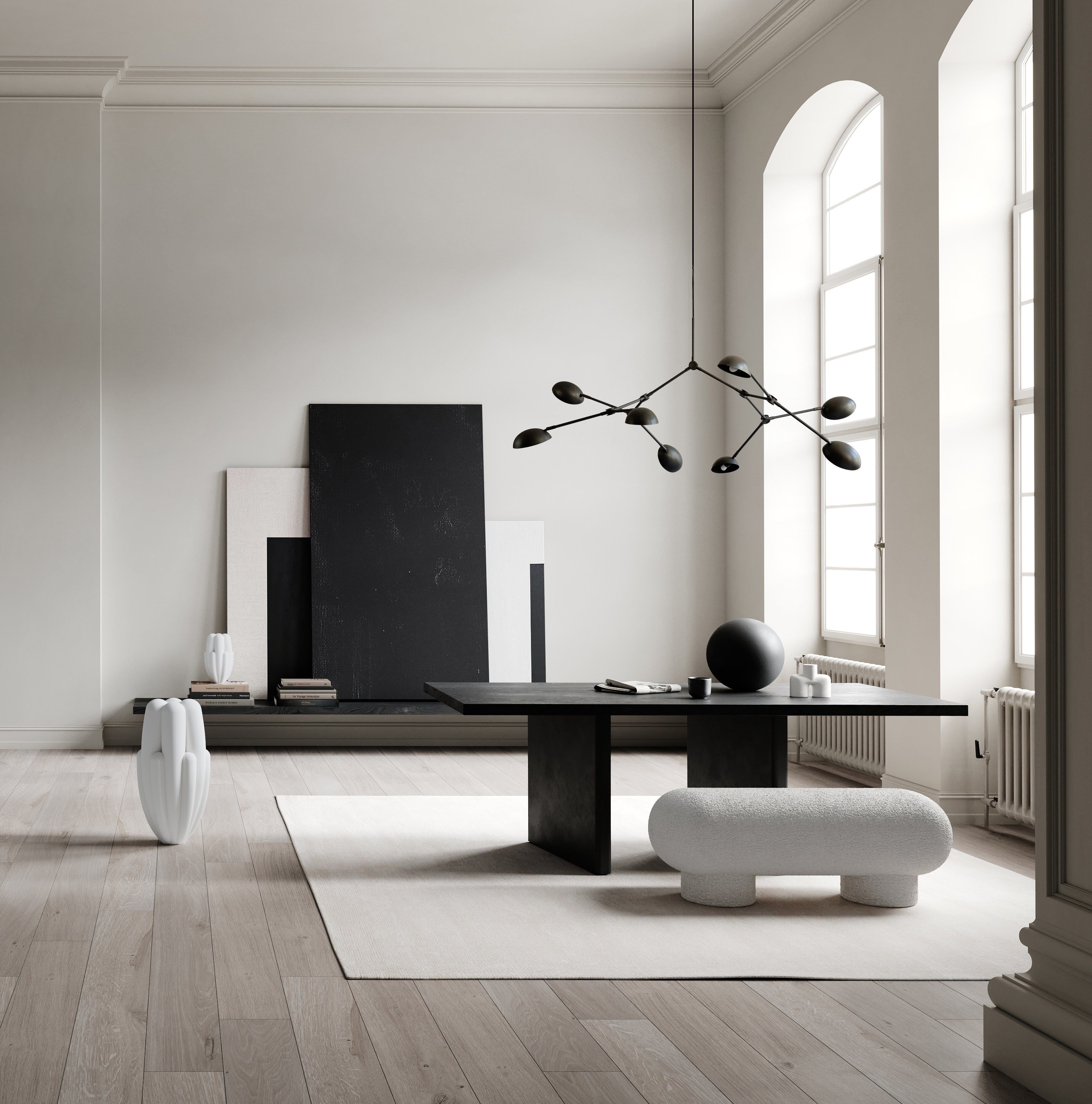 101 Copenhagen - Big Foot Bench - Off White (CPH 900) - Bench