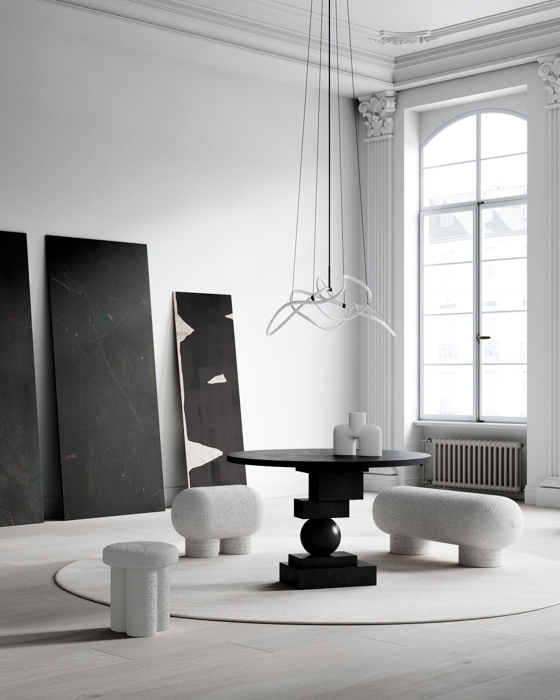 101 Copenhagen - Big Foot Bench, Petit - Off White - Bench