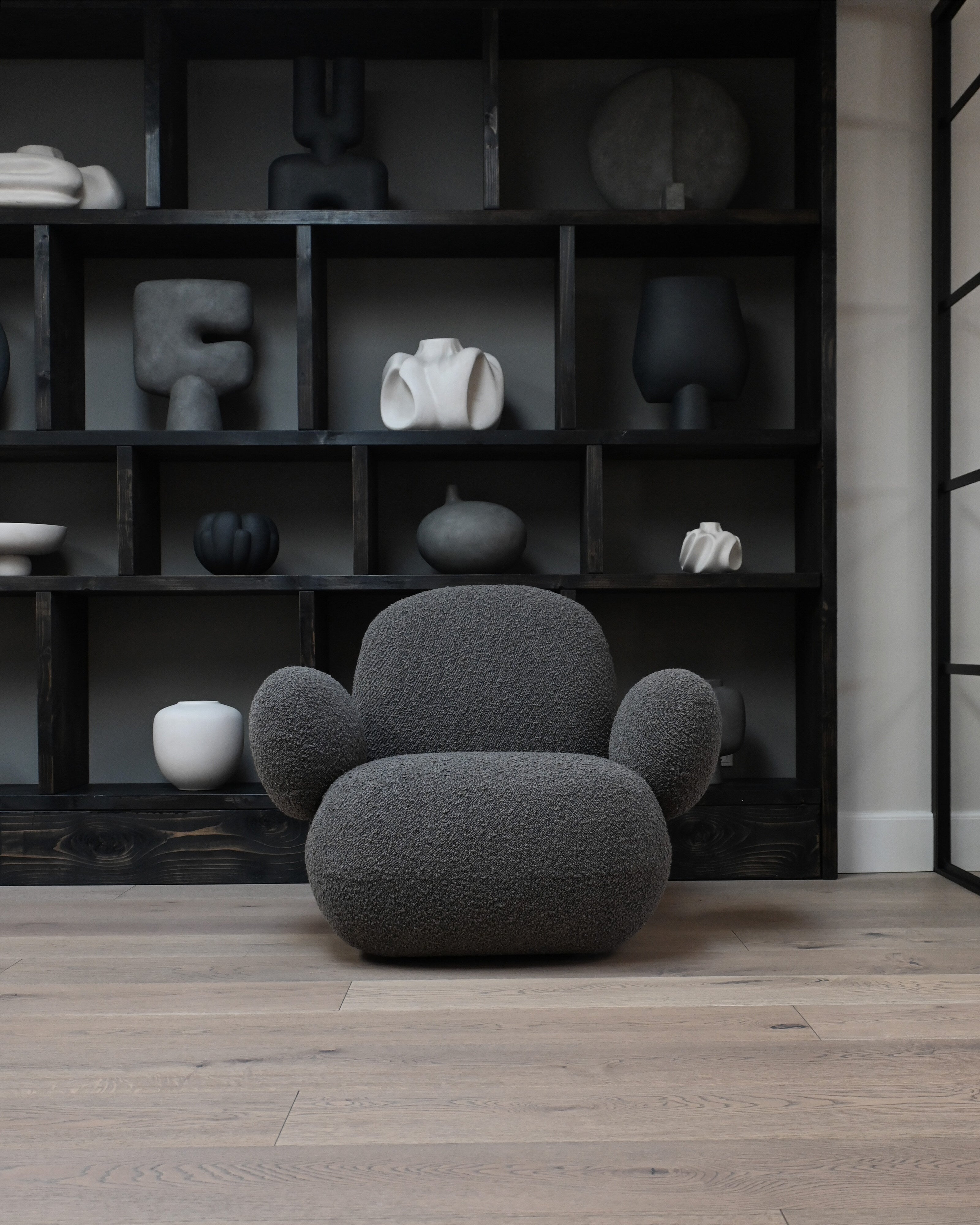 101 Copenhagen - Toe Armchair, Flat - Deep Taupe (A2635) - Armchair