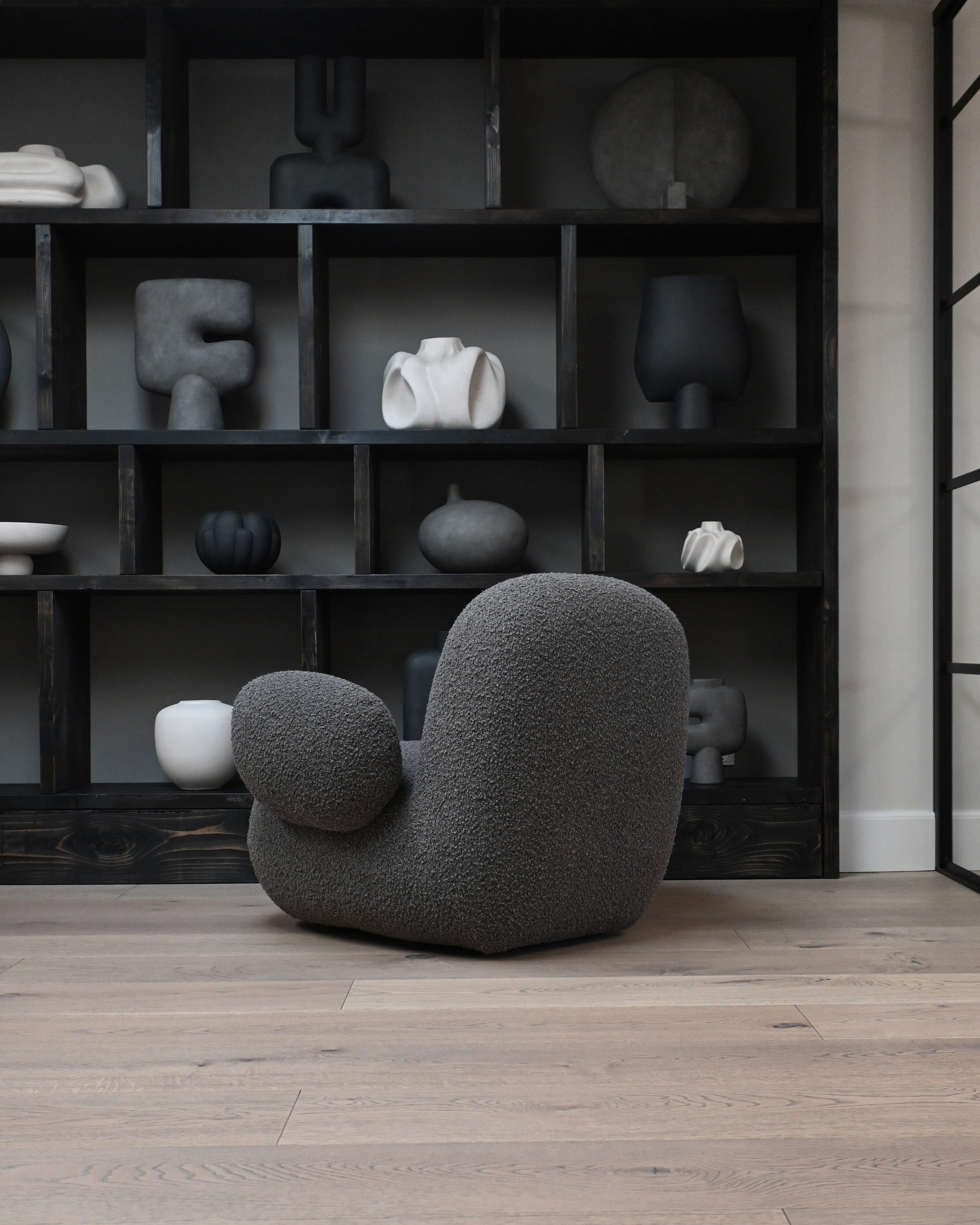 101 Copenhagen - Toe Armchair, Flat - Deep Taupe (A2635) - Armchair