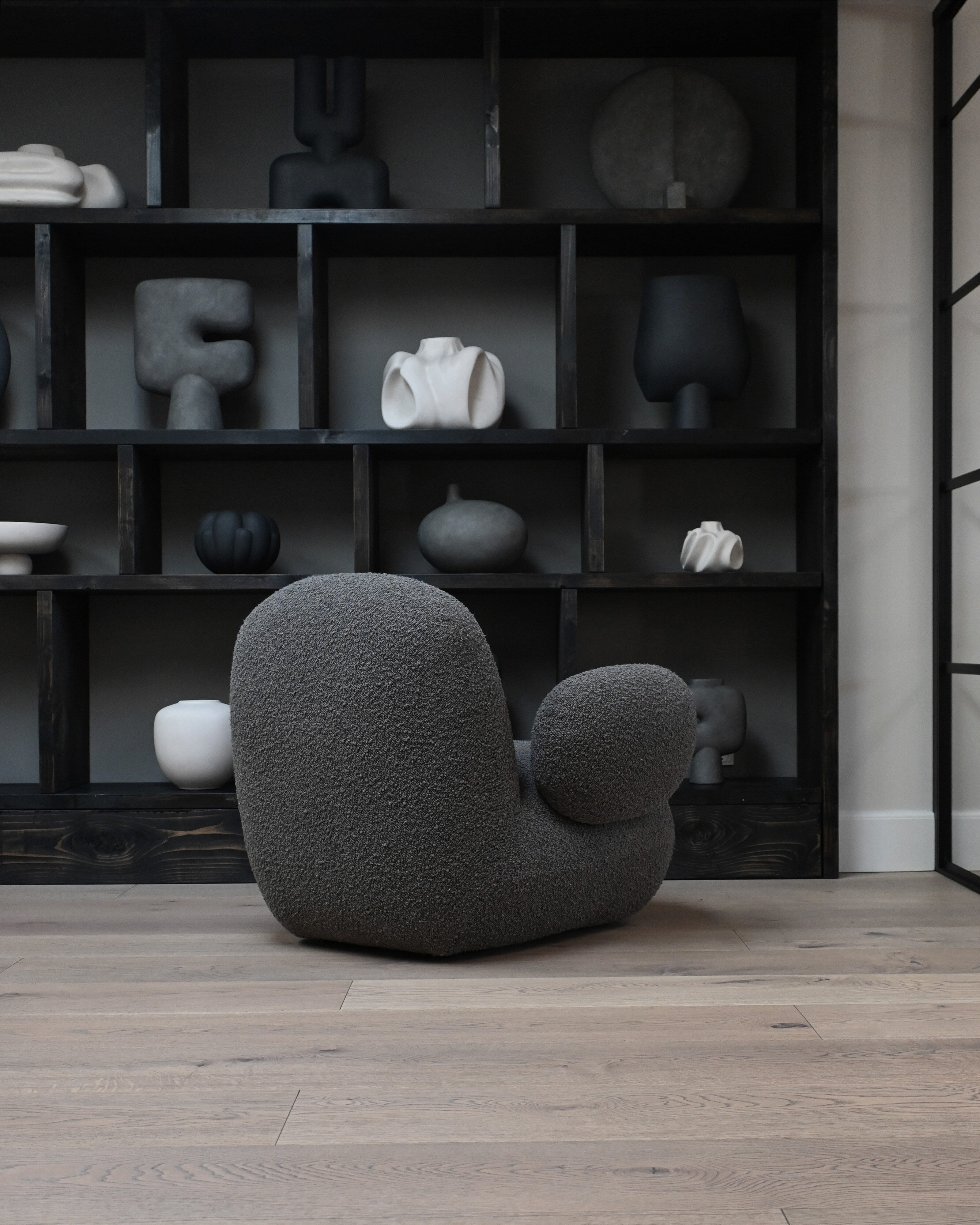 101 Copenhagen - Toe Armchair, Flat - Deep Taupe (A2635) - Armchair