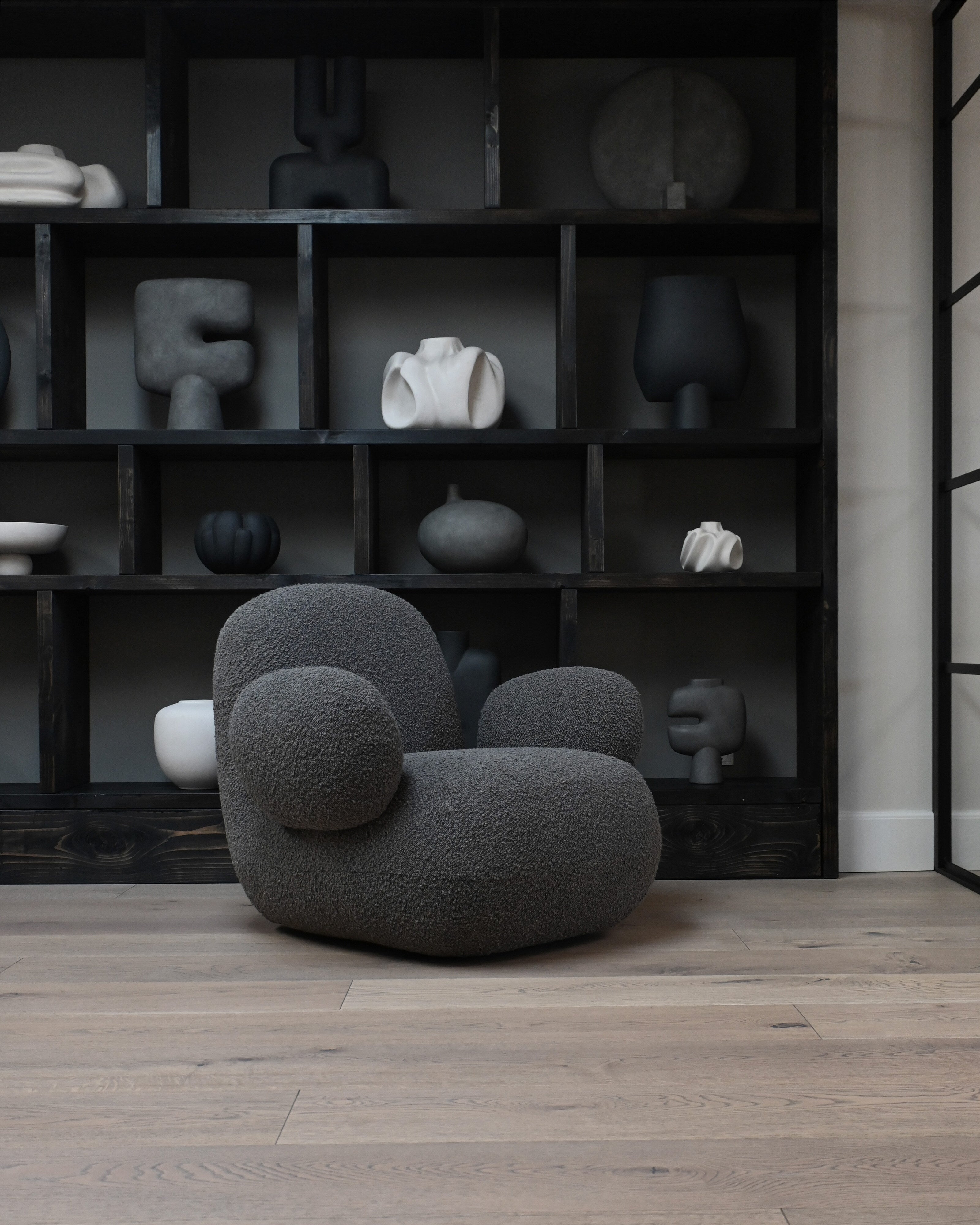 101 Copenhagen - Toe Armchair, Flat - Deep Taupe (A2635) - Armchair