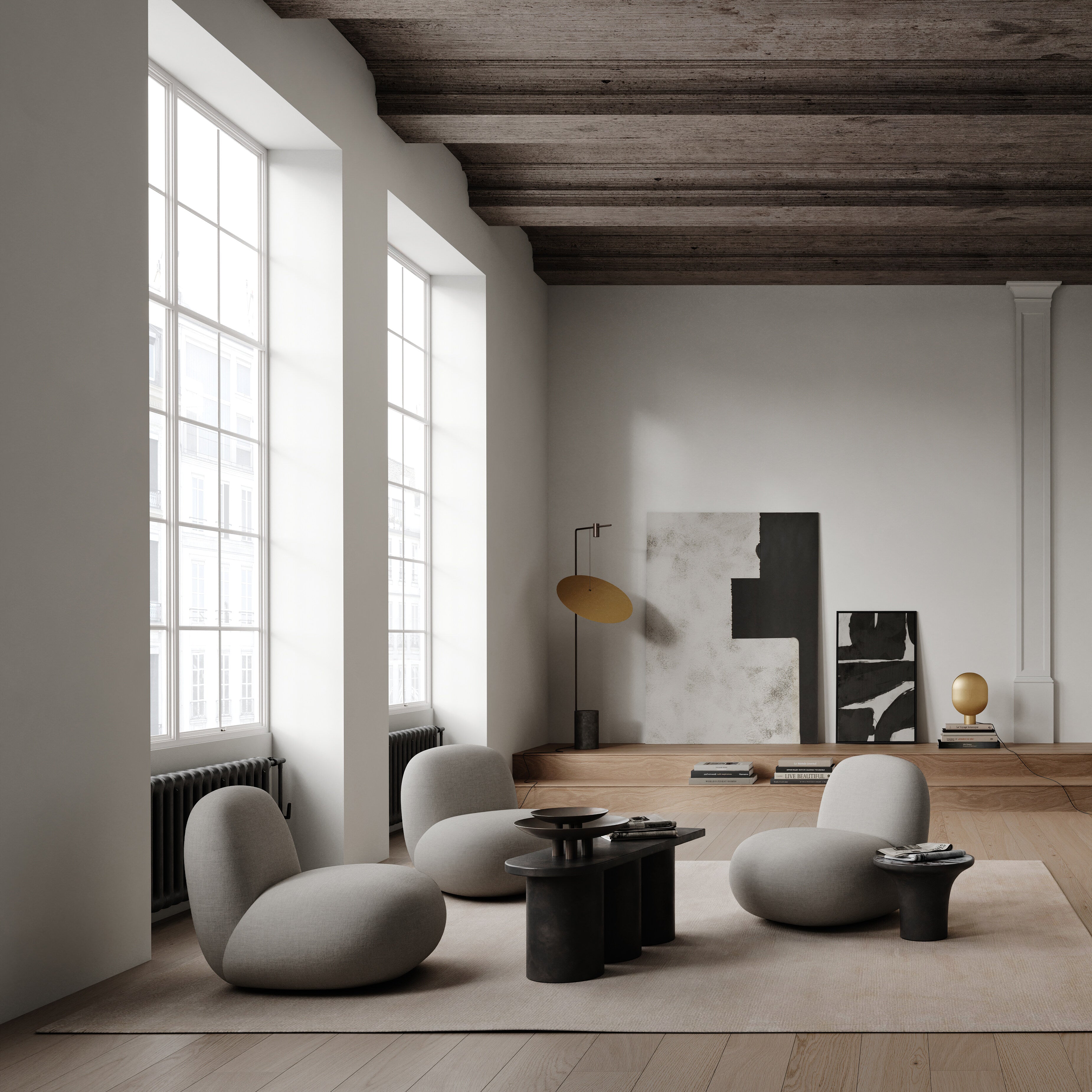 Toe Chair, Flat - Taupe | Lounge Chair | 101 Copenhagen