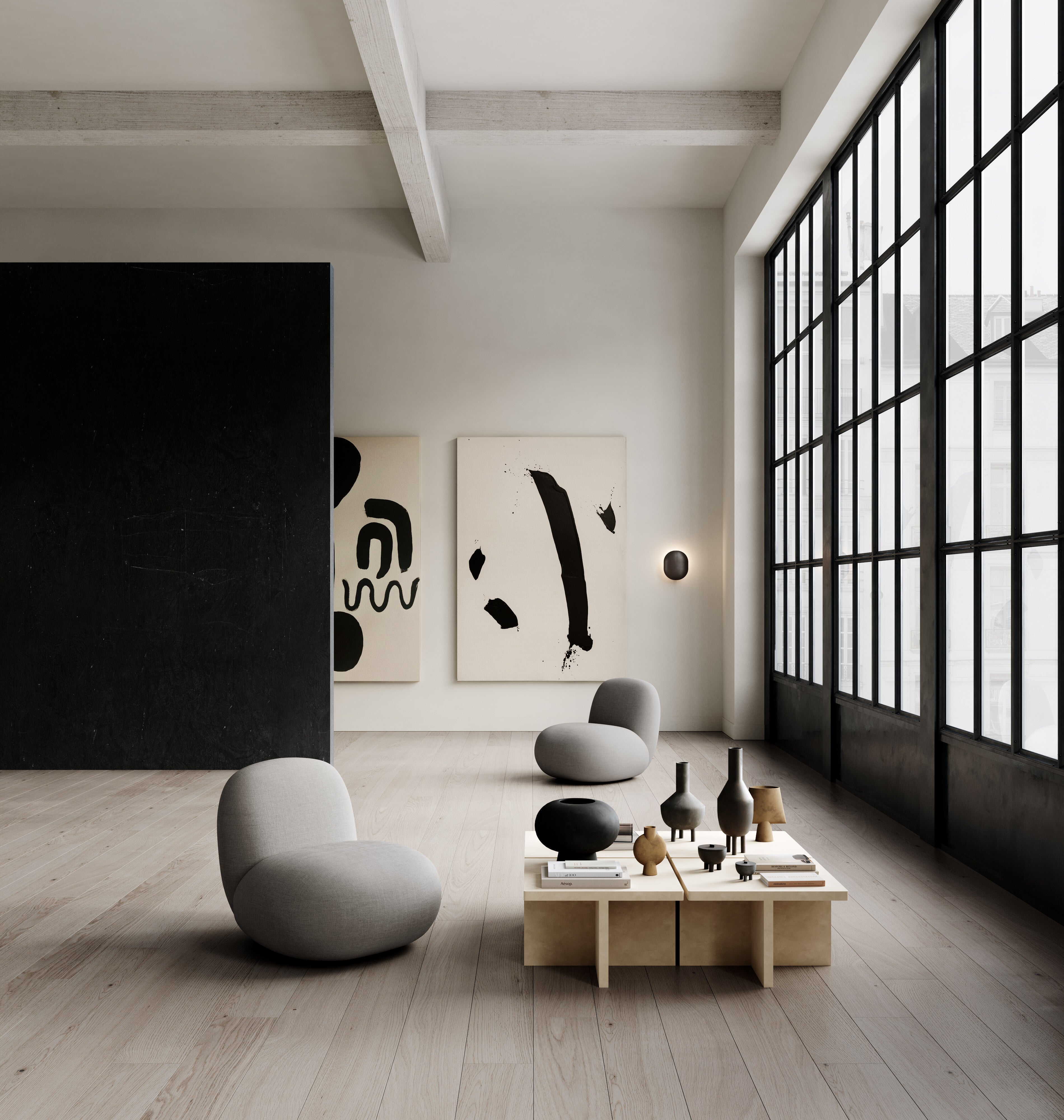 101 Copenhagen - Toe Chair, Flat - Taupe - Lounge Chair