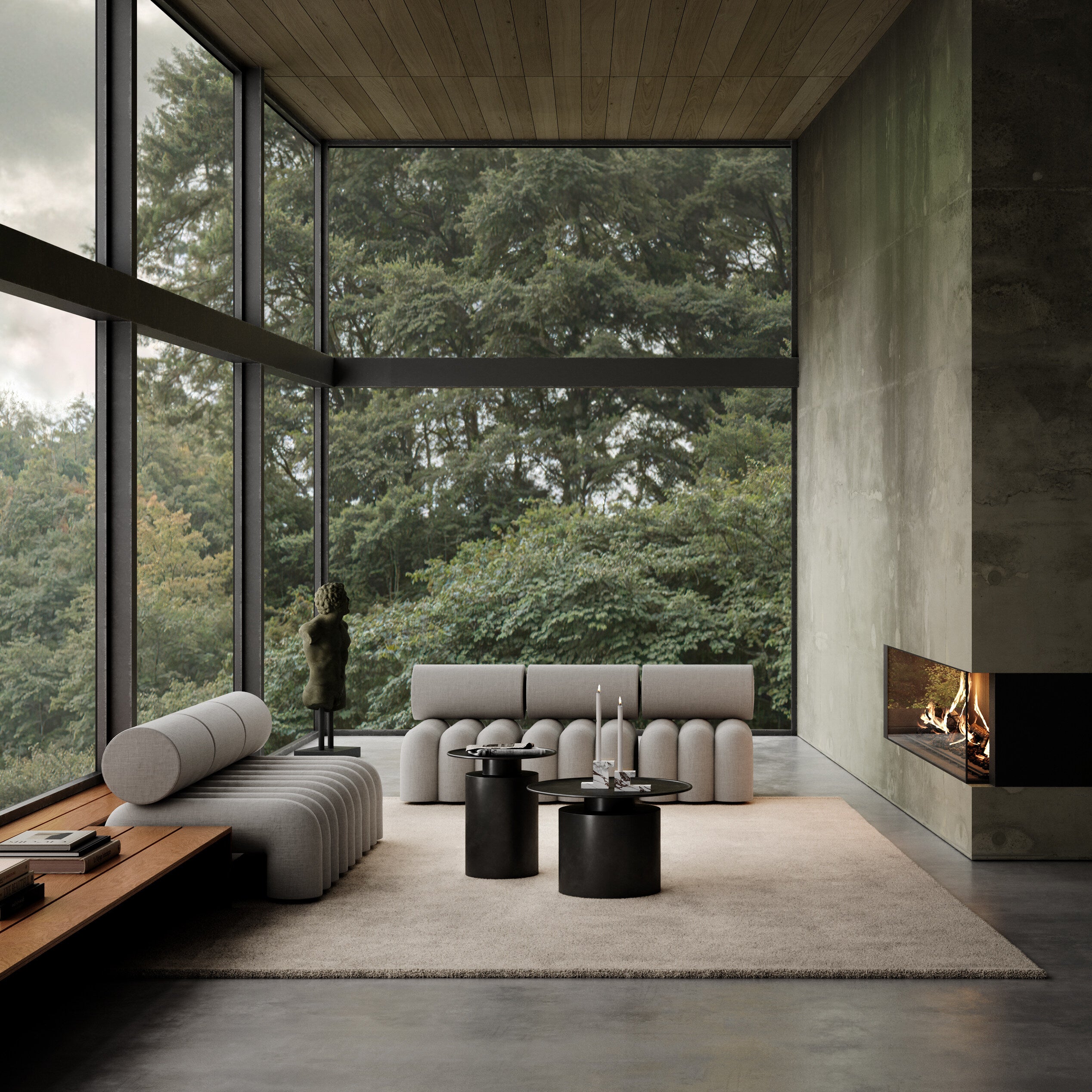 101 Copenhagen - Foku Chair - Taupe - Lounge Chair