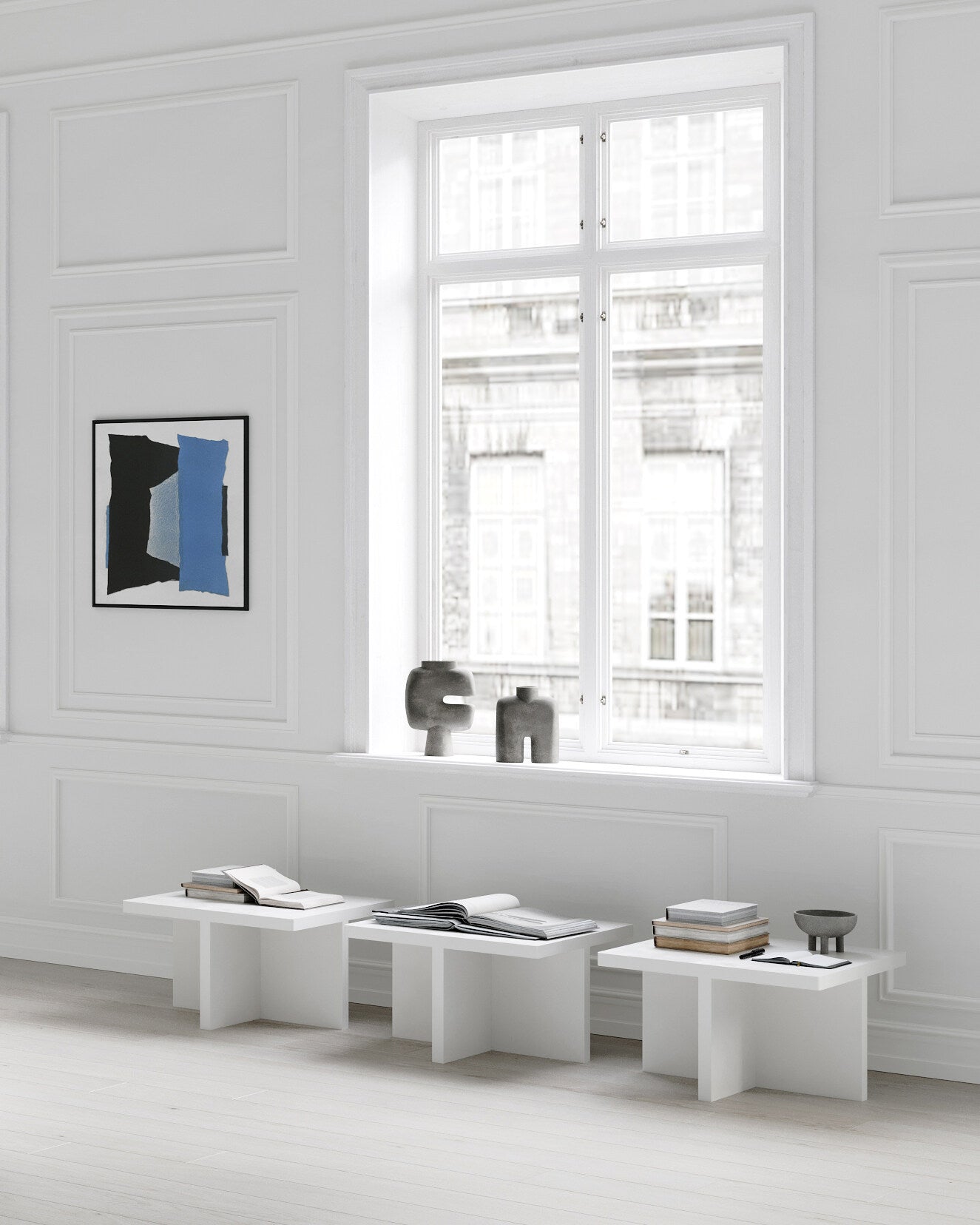 101 Copenhagen - Brutus Coffee Table - Bone White - Coffee Table