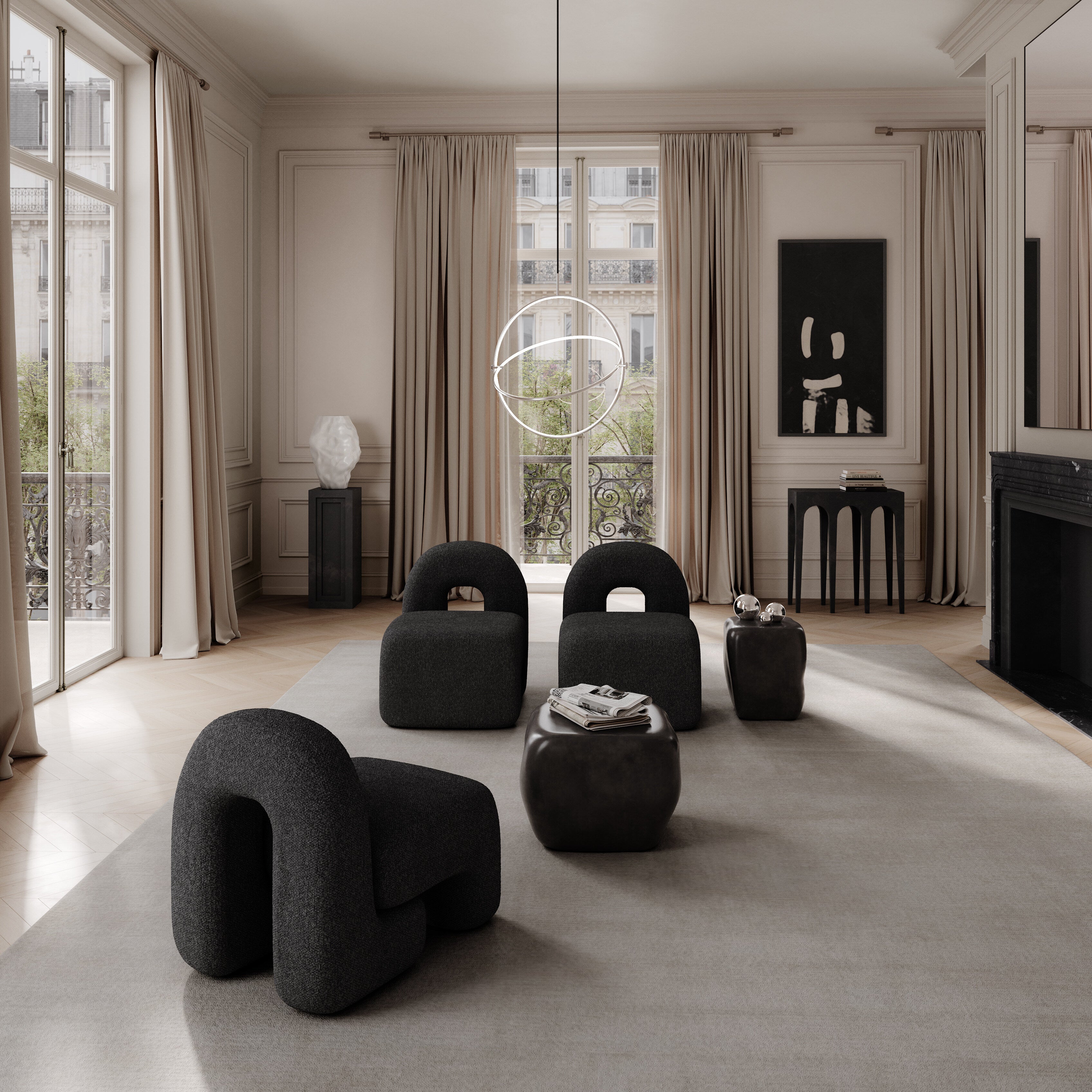 101 Copenhagen - Daiku Lounge Chair - Deep Taupe - Lounge Chair