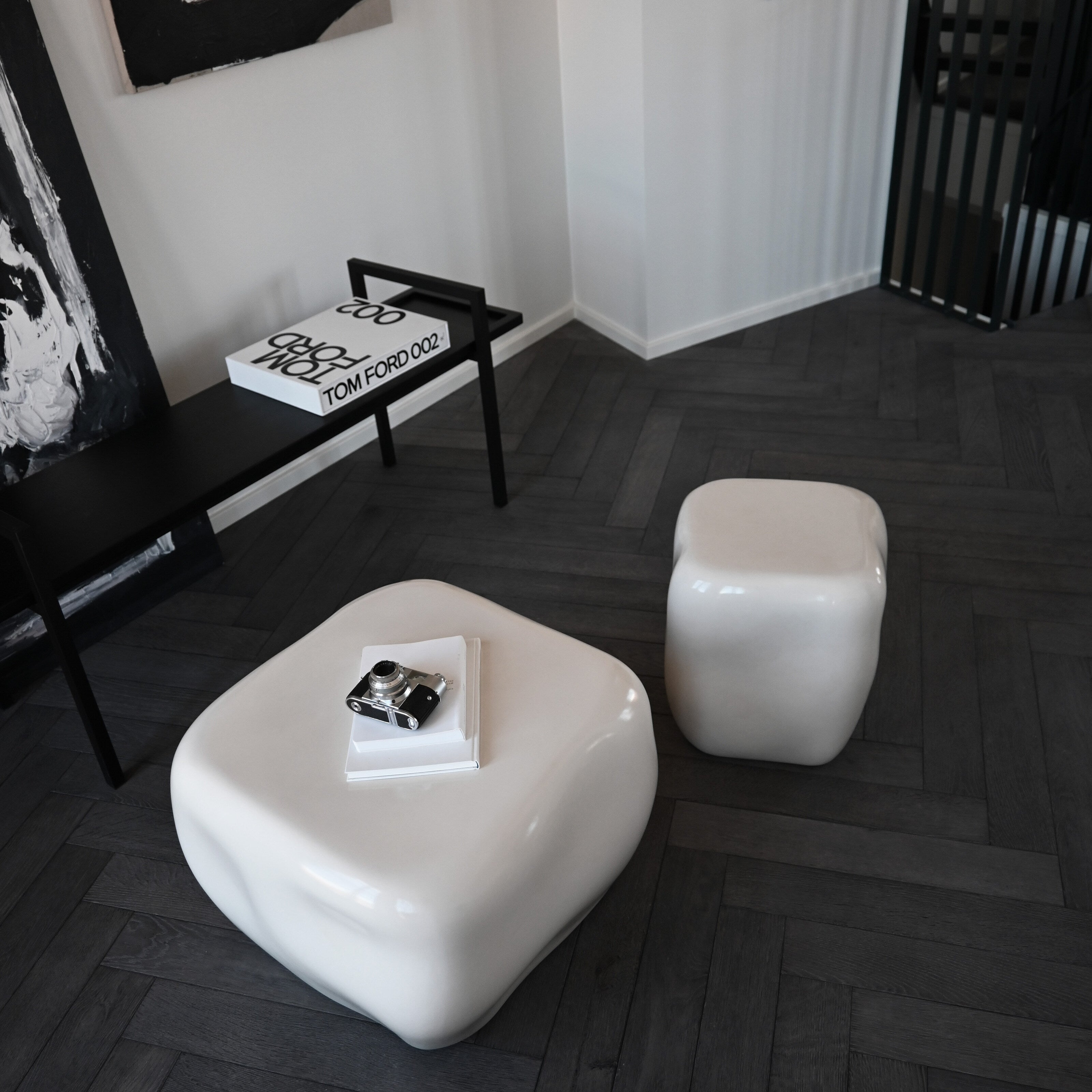 Ishi Coffee Table, Medio - High Glaze Birch