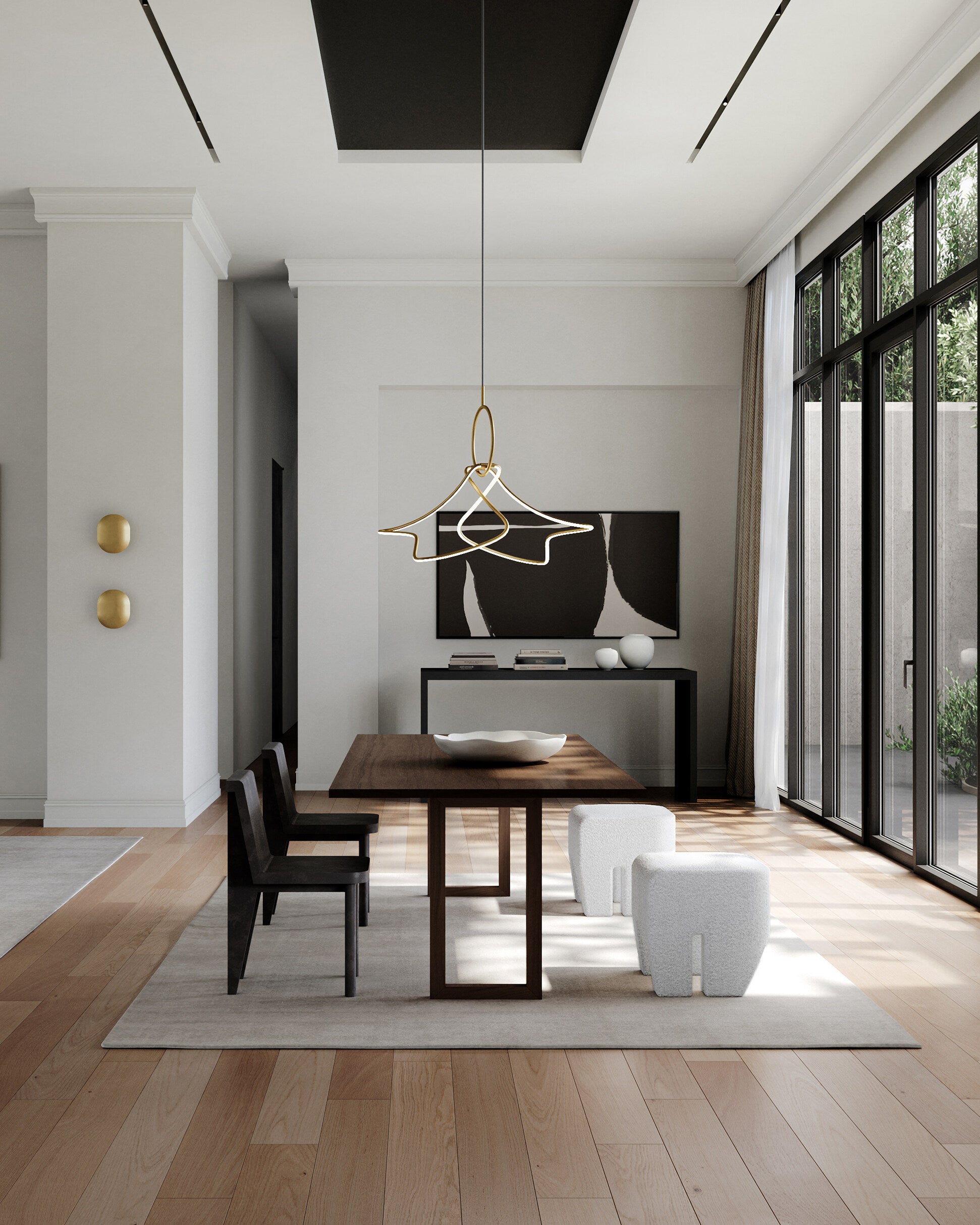 101 Copenhagen - Kumo Chandelier, Mini - Brass - Chandelier