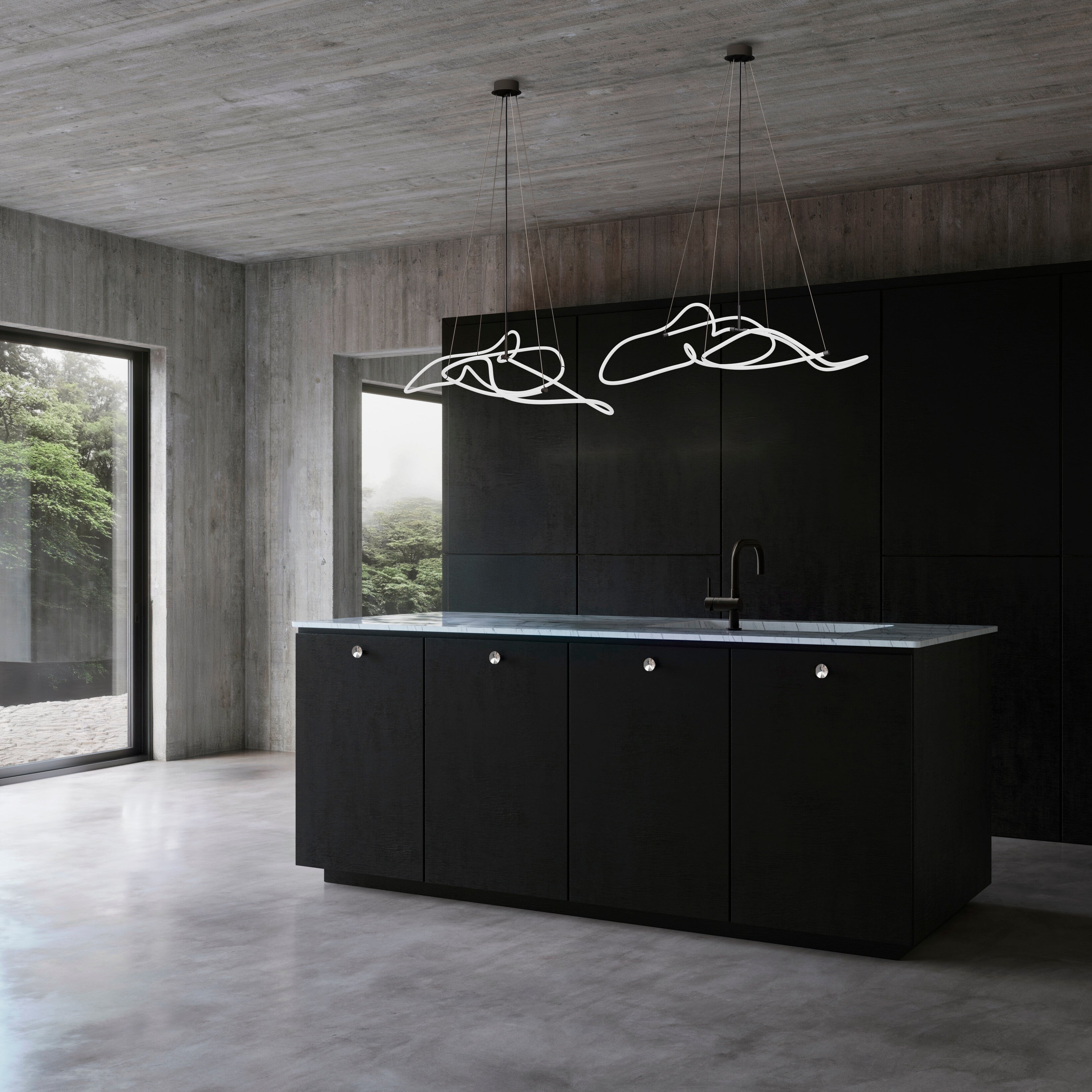 101 Copenhagen - Ghost Chandelier, Mini - Neon (5m) - Chandelier