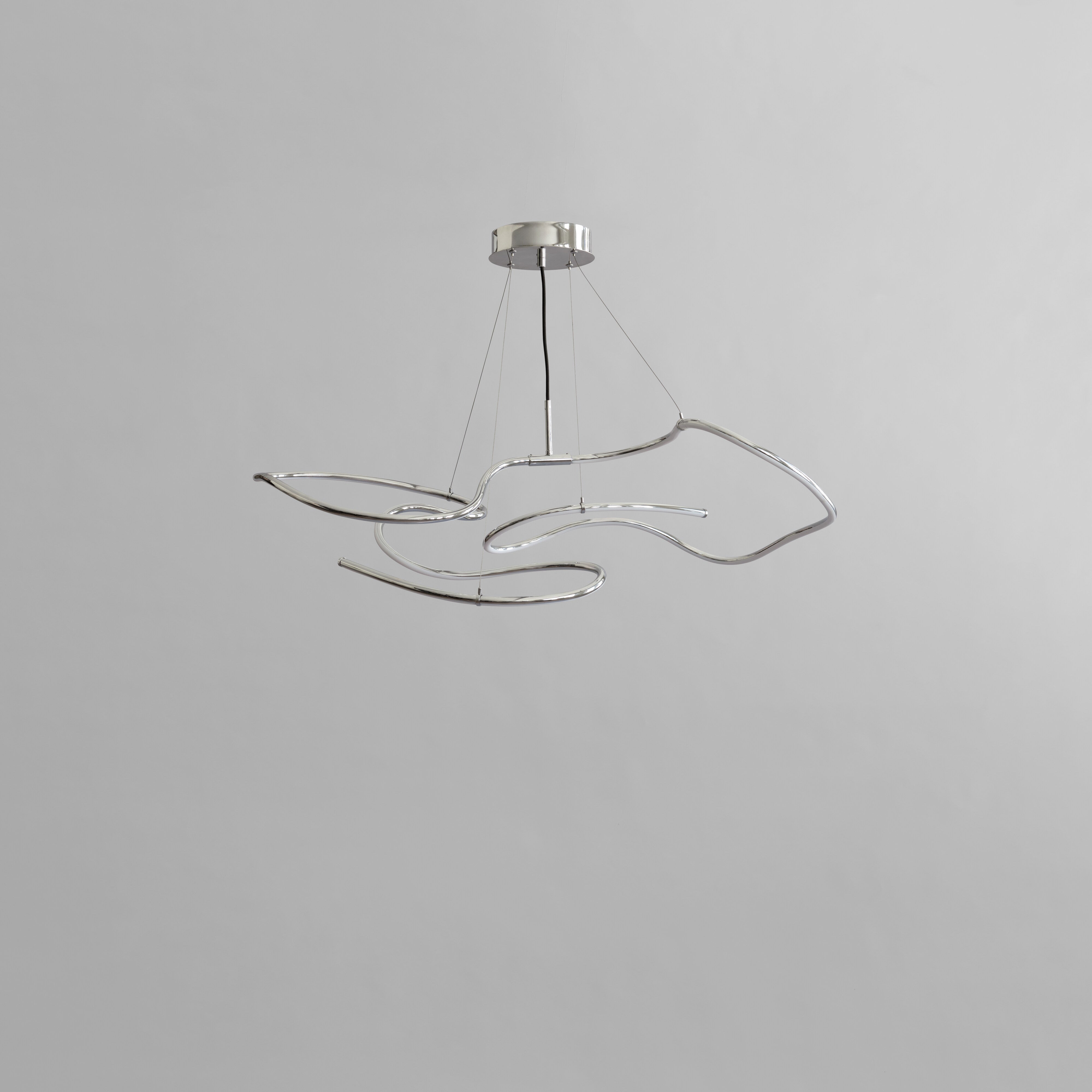 101 Copenhagen - Ghost Chandelier, Mini - Chrome (5m) - Chandelier