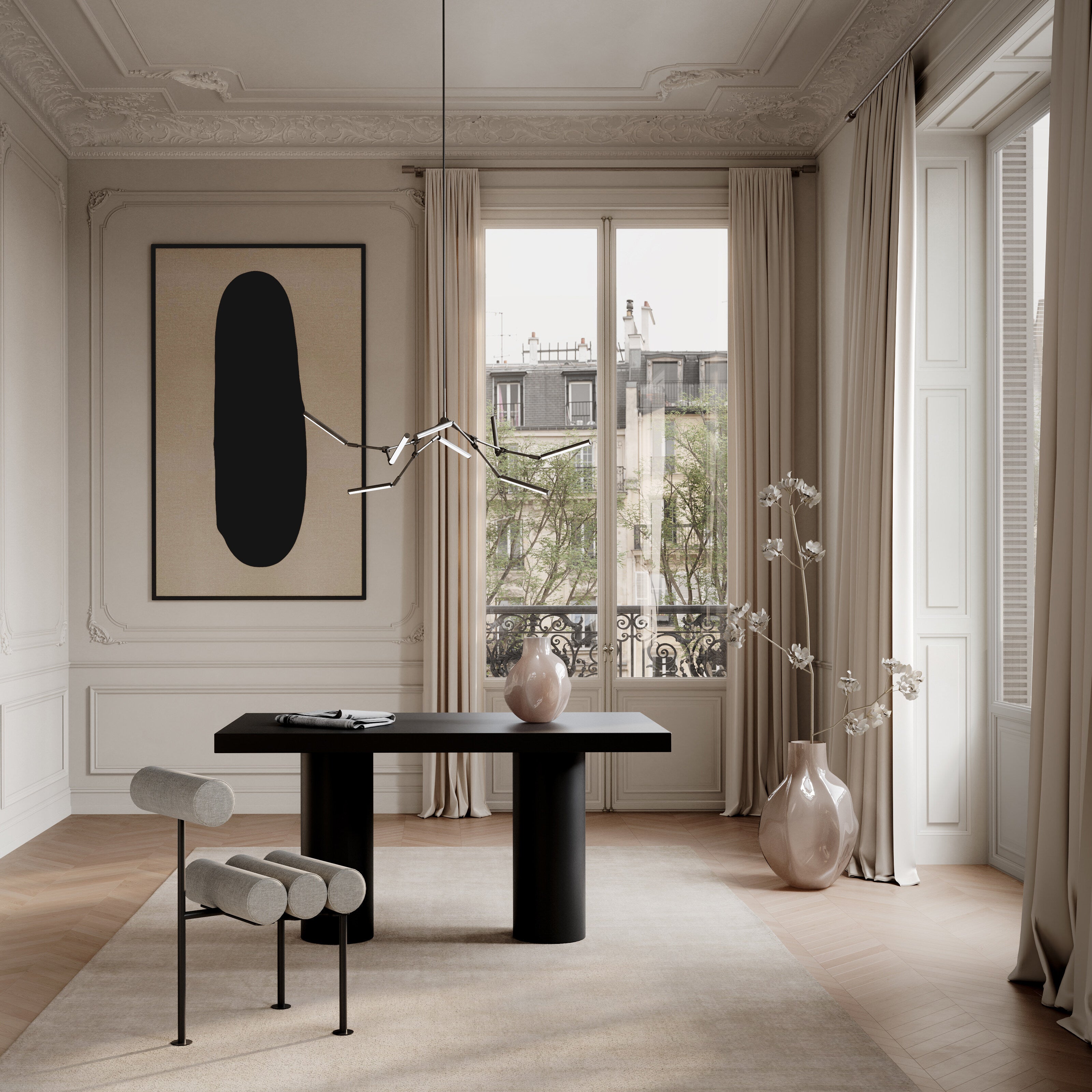 101 Copenhagen - Stick Chandelier Mini - Bronze - Chandelier