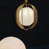 Pearl Pendant - Brass