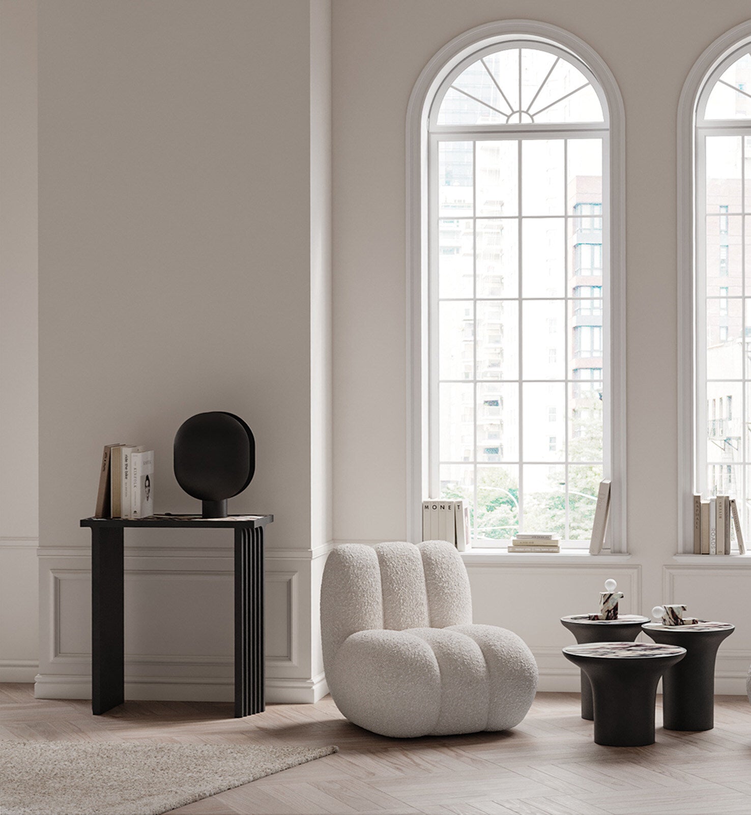 101 Copenhagen - Clam Table Lamp - Burned Black - Table Lamp