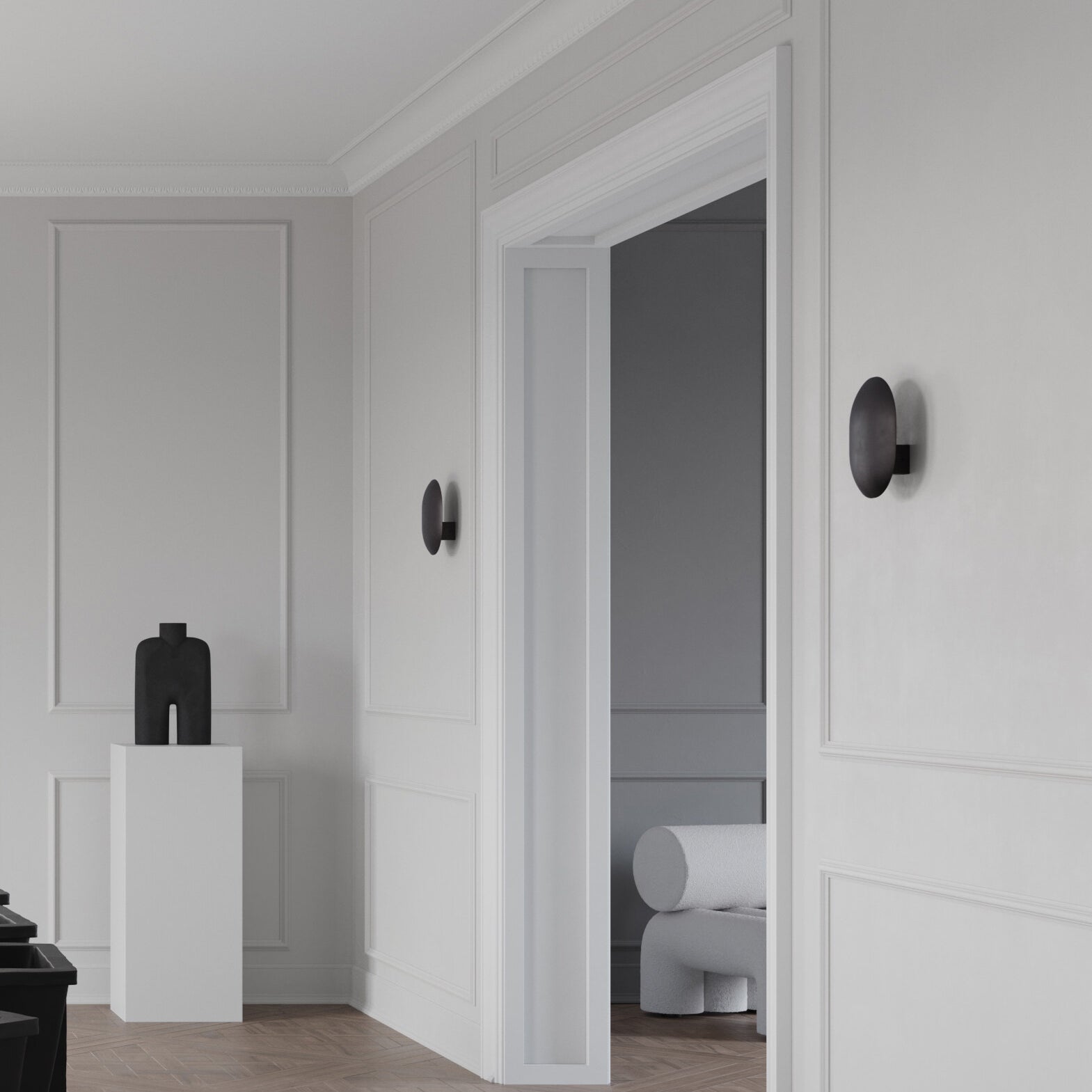 101 Copenhagen - Clam Wall Lamp - Burned Black - Wall Lamp