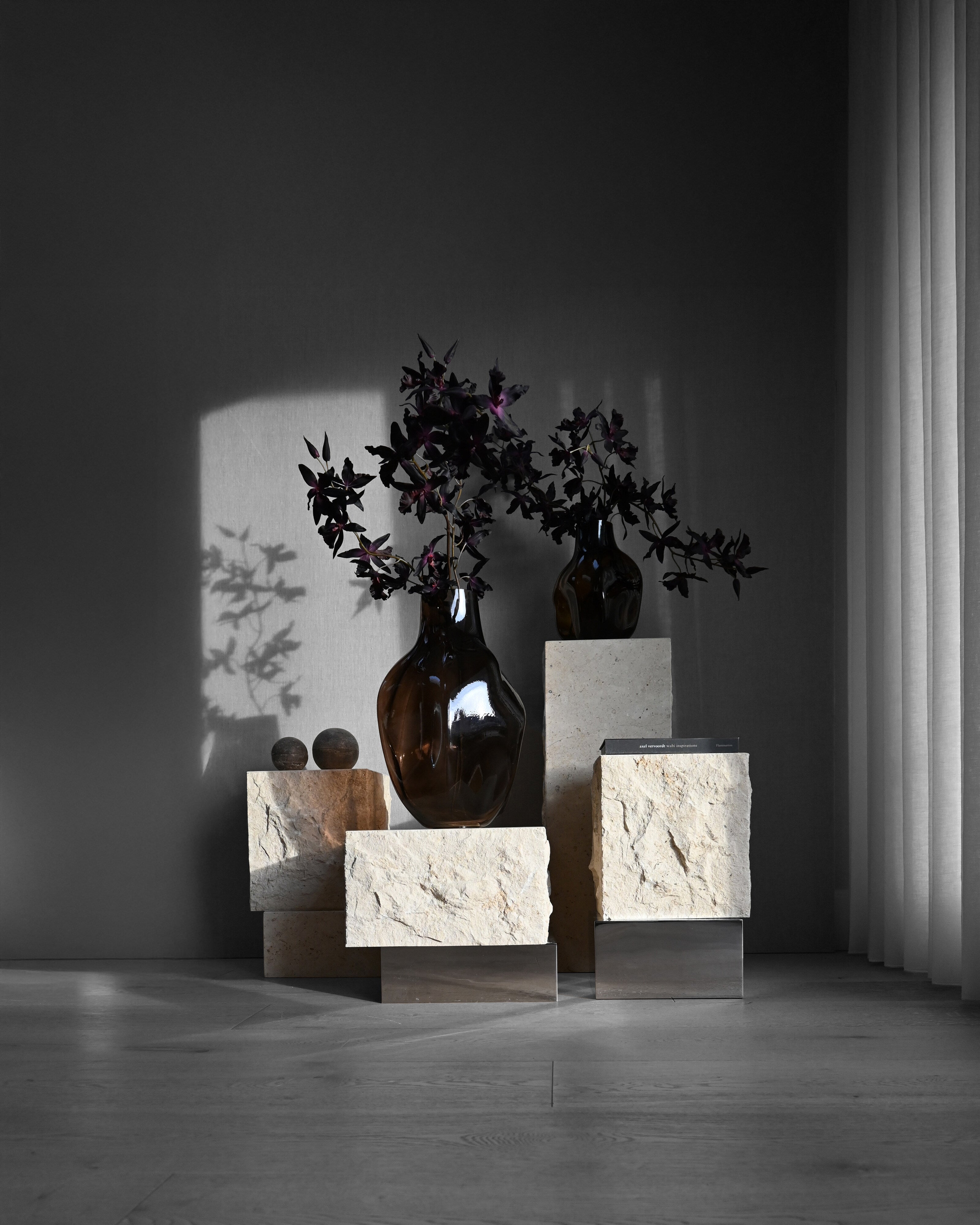 Bakku Vase, Big - Smoked Forest