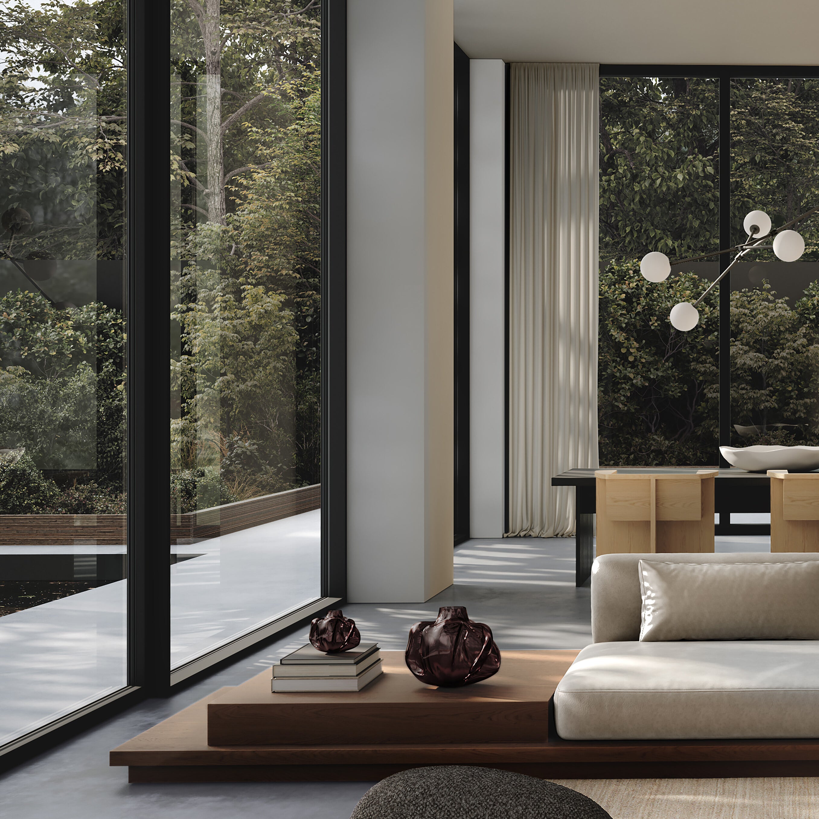 Wabi Vase, Medio - Smoked Forest