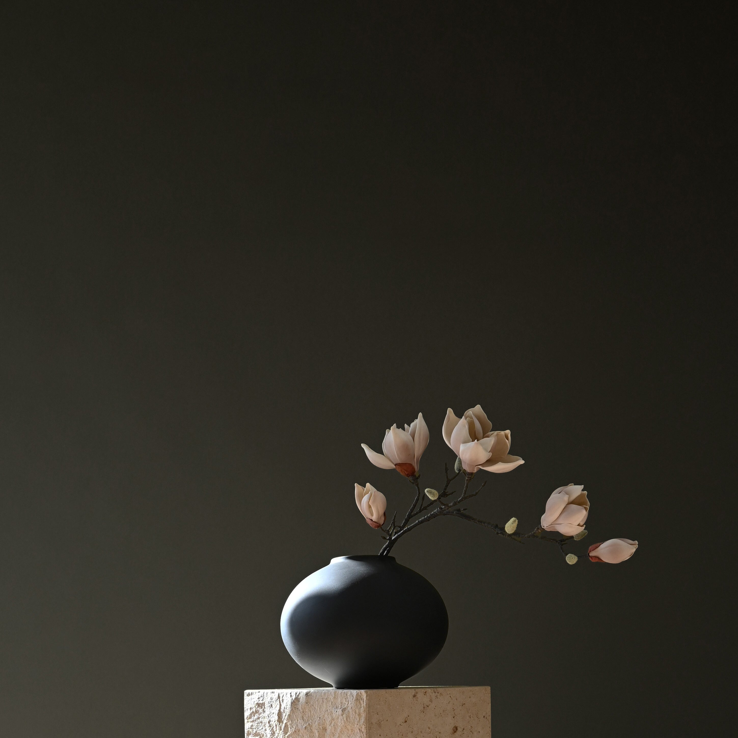 101 Copenhagen - Sunao Vase Fat, Mini - Black - Vase
