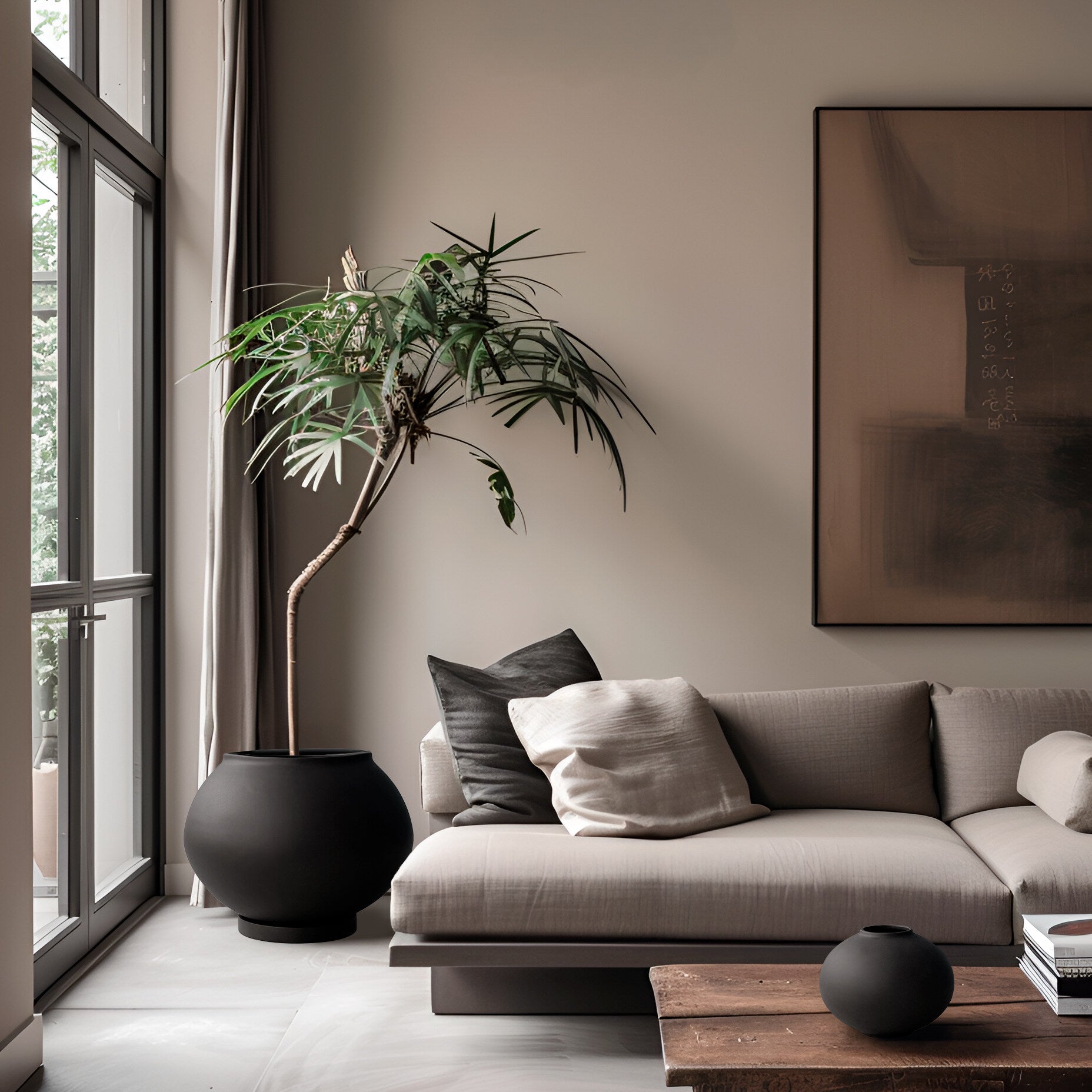 101 Copenhagen - Sunao Vase Fat, Mini - Black - Vase