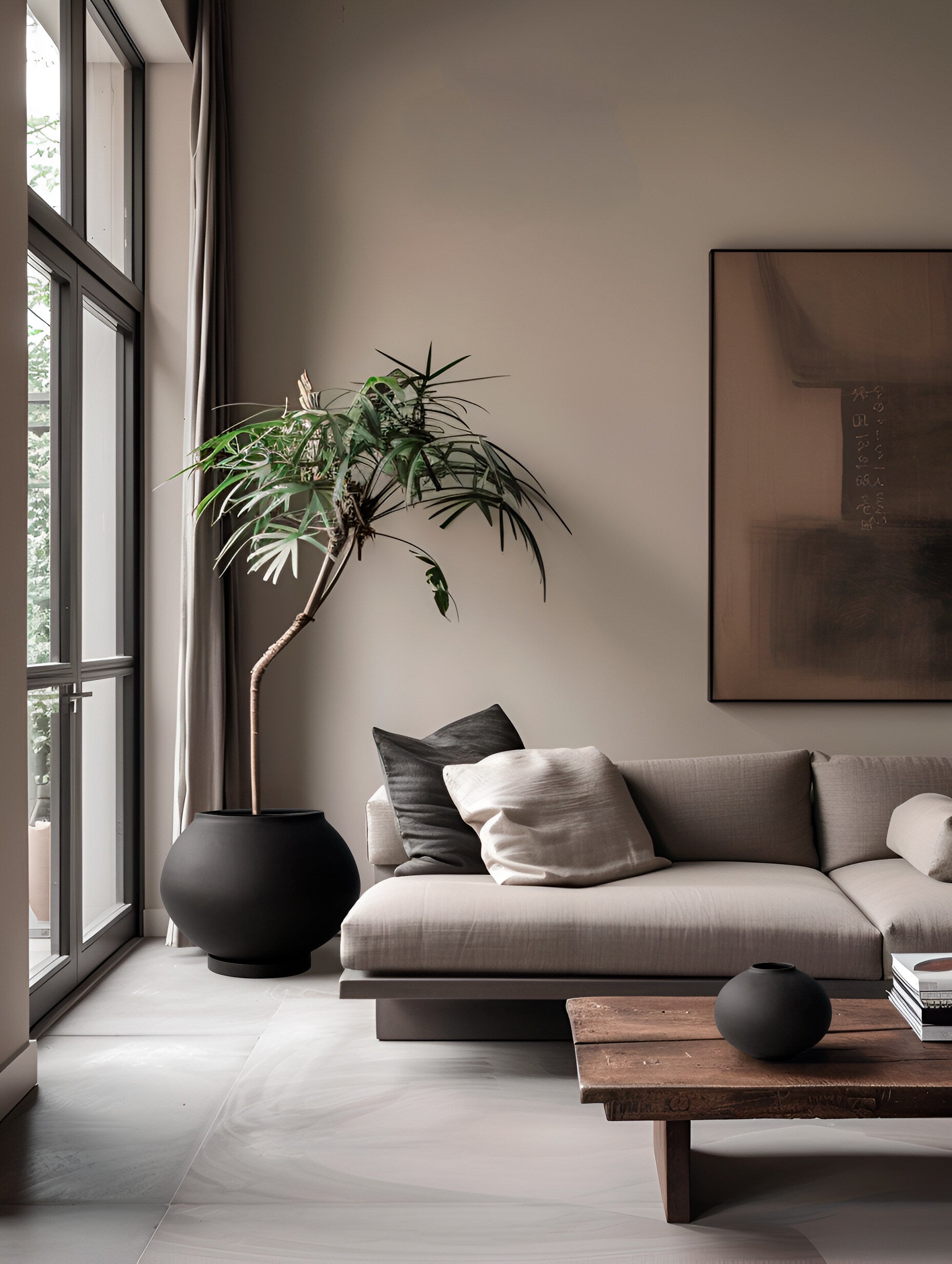 101 Copenhagen - Sunao Vase Fat, Mini - Black - Vase