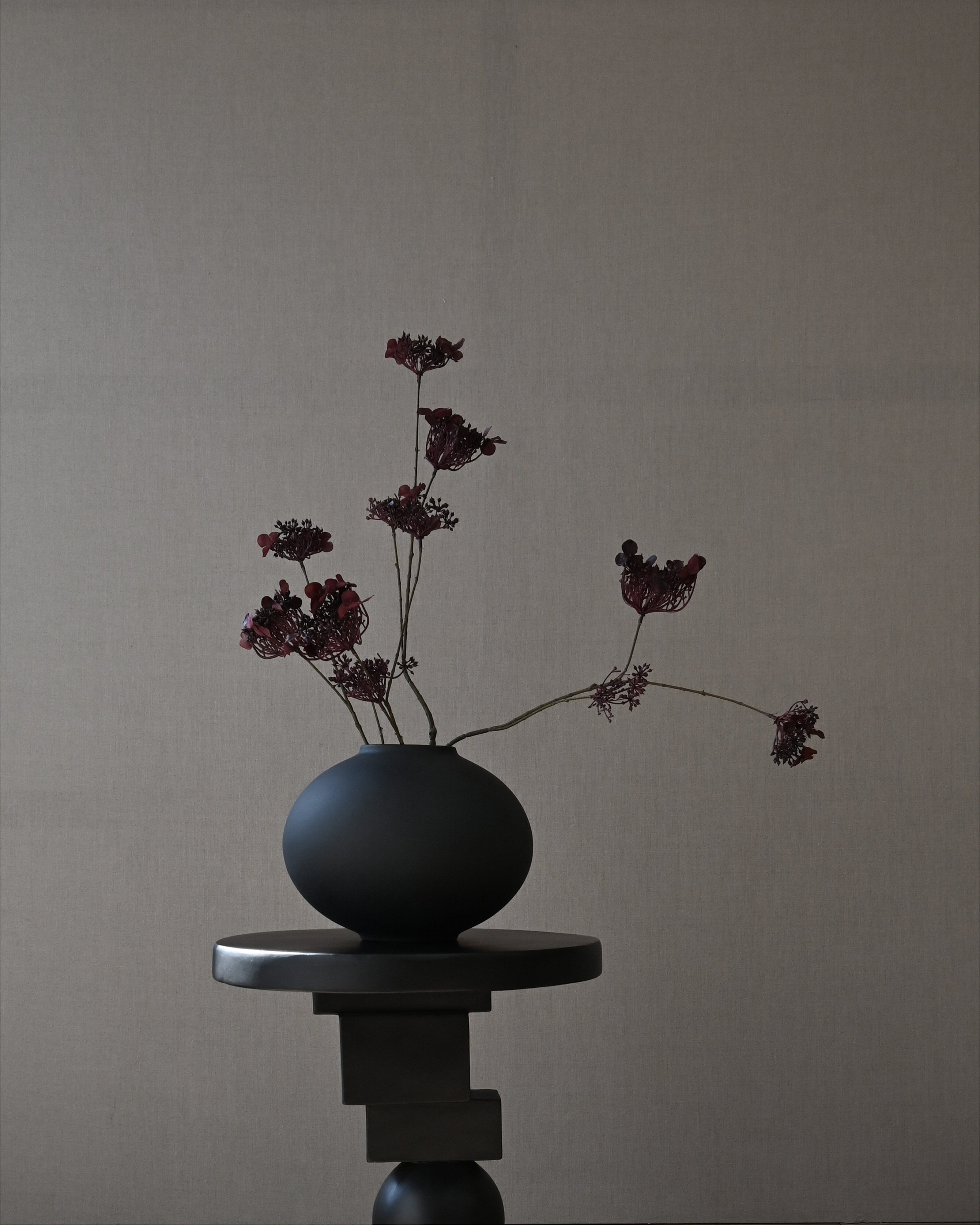 101 Copenhagen - Sunao Vase Fat, Mini - Black - Vase