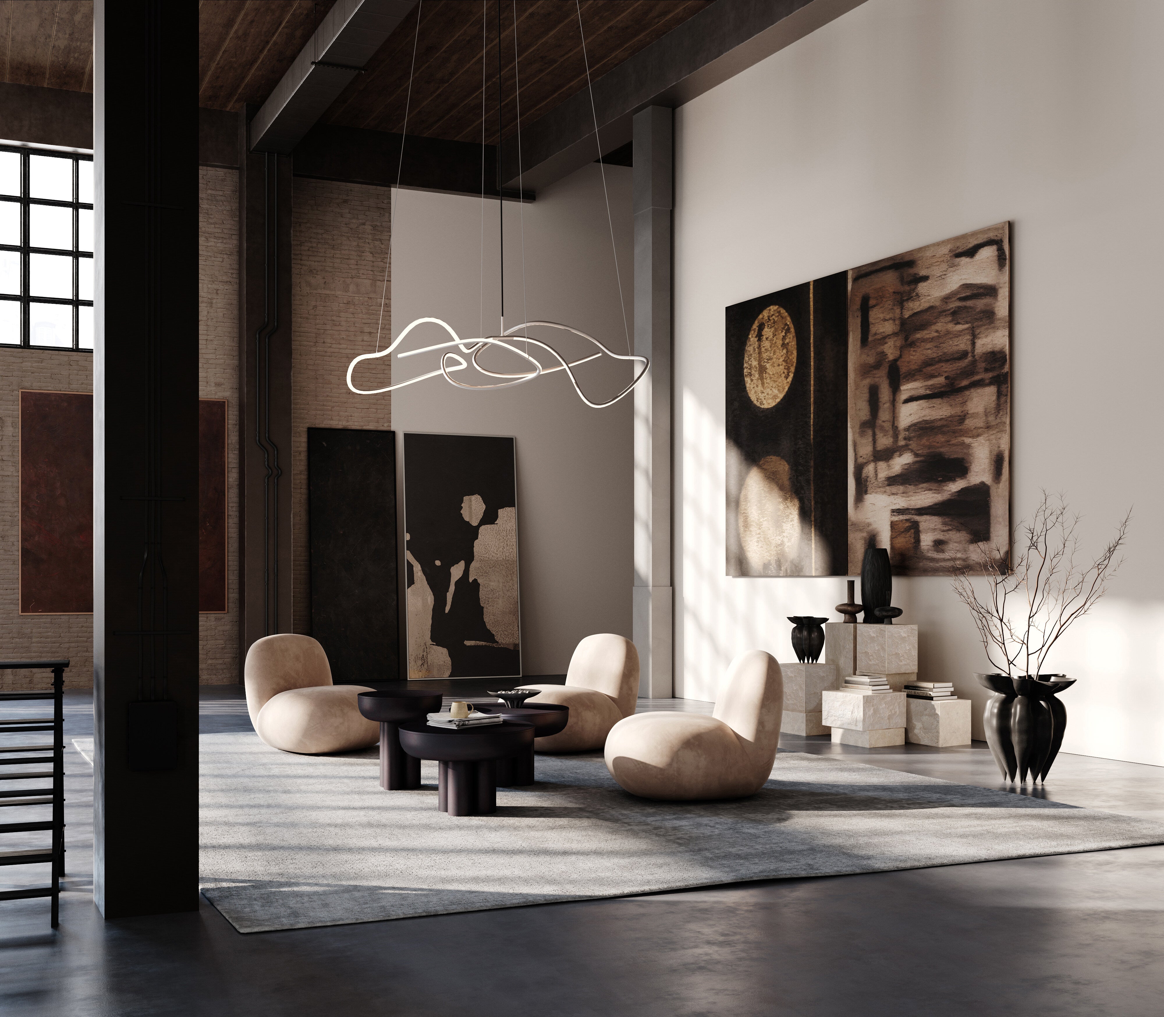 101 Copenhagen - Lotus Vase, Big - Coffee - Vase