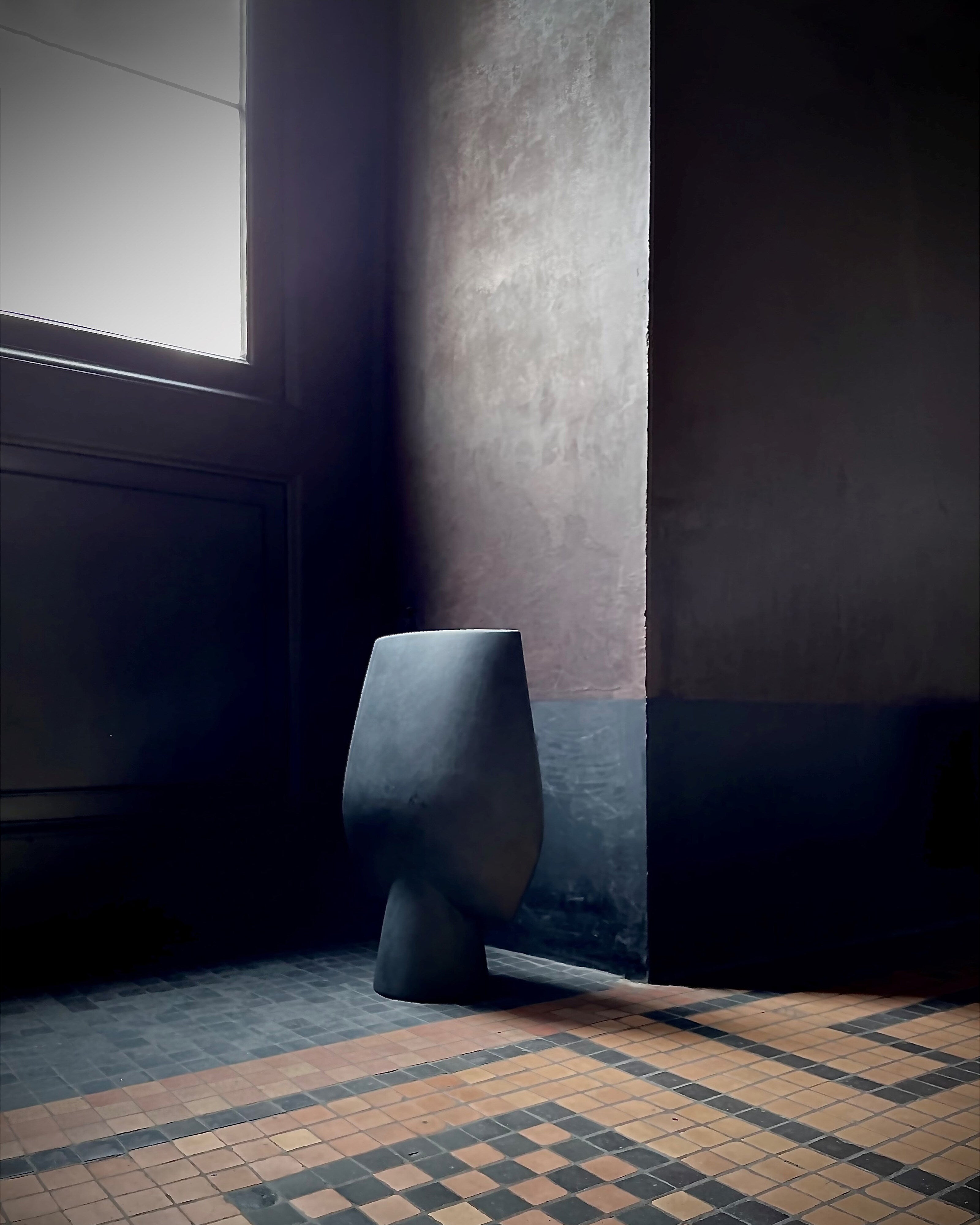 Sphere Vase Square, Hexa - Black | Ceramic | 101 Copenhagen