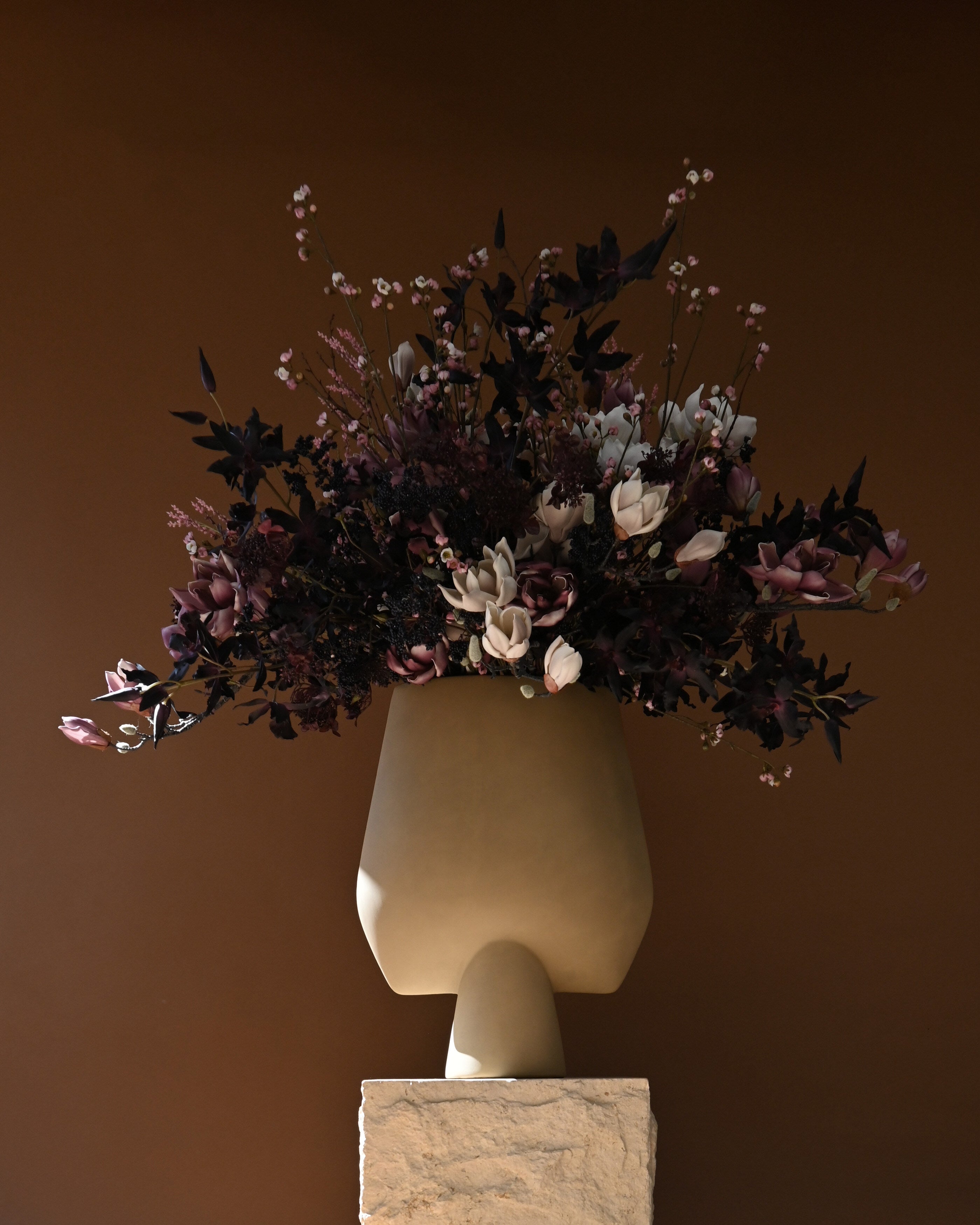 Sphere Vase Square, Hexa - Sand | Ceramic | 101 Copenhagen