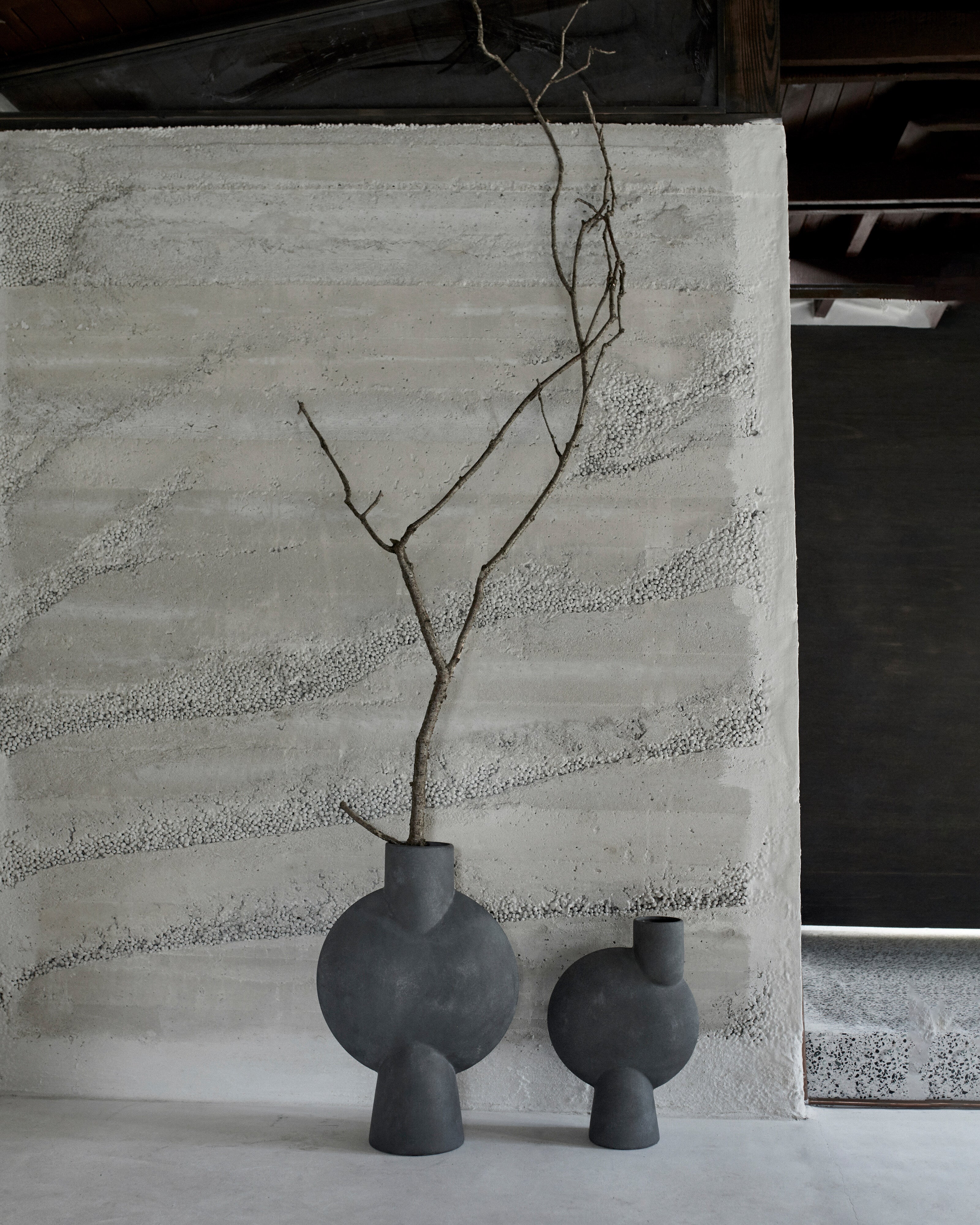 101 Copenhagen - Sphere Vase Bubl, Big - Dark Grey - Vase