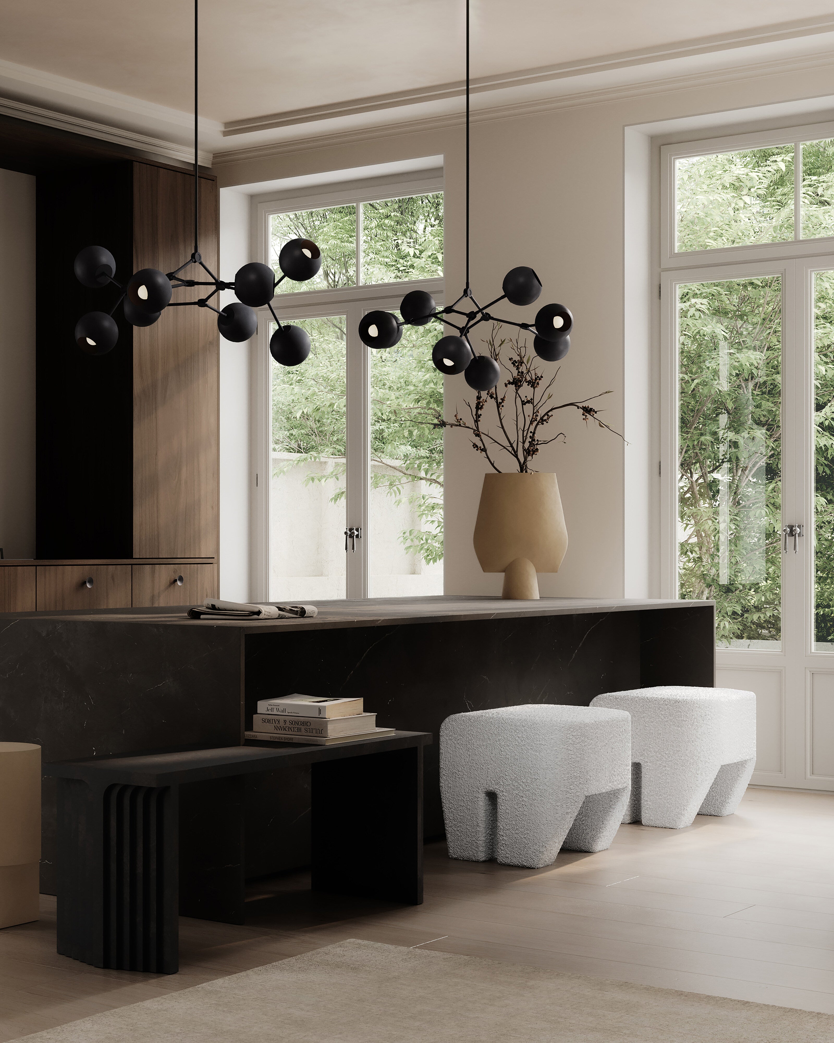 Sphere Vase Square, Big - Sand | Ceramic | 101 Copenhagen