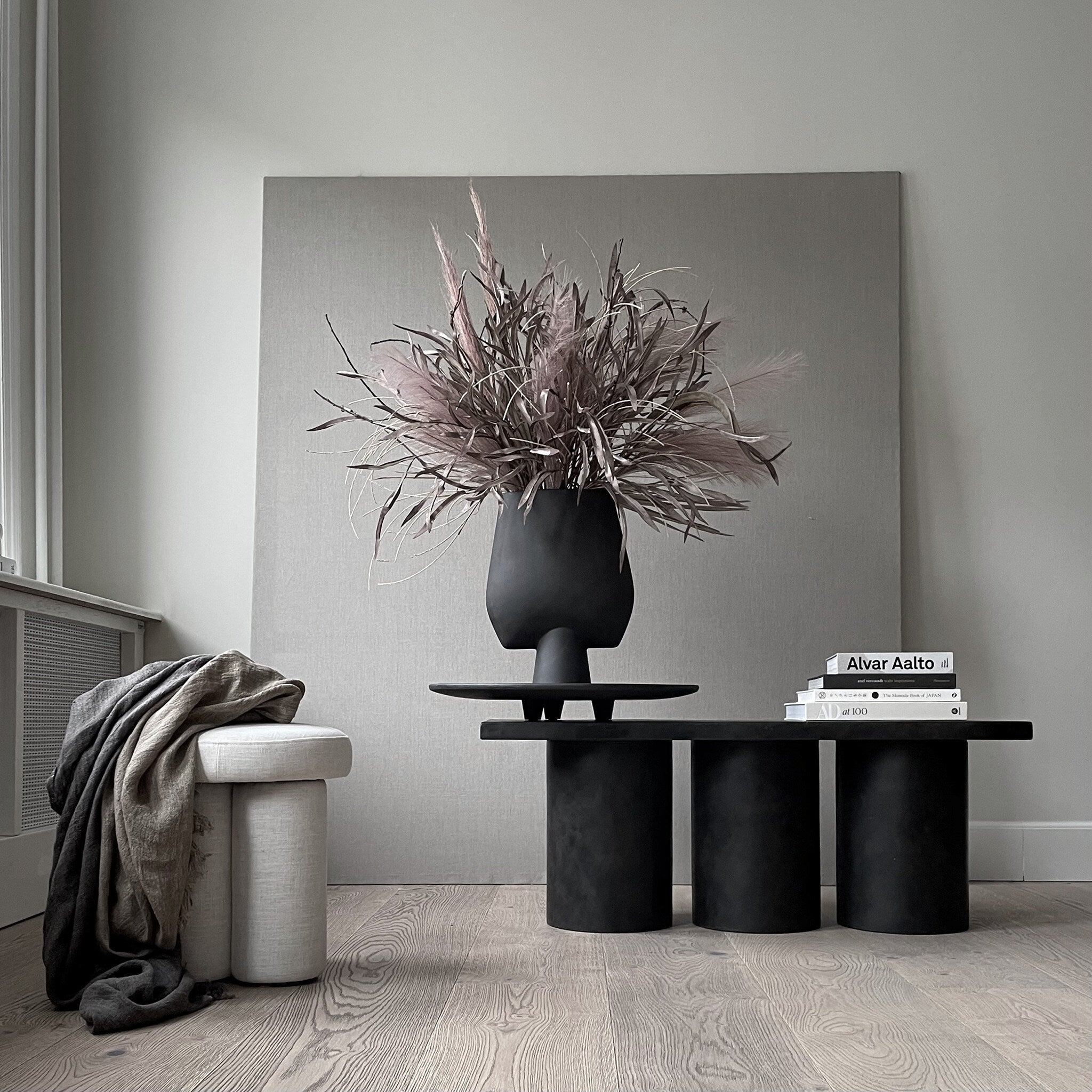 Sphere Vase Square, Big - Coffee | Ceramic | 101 Copenhagen