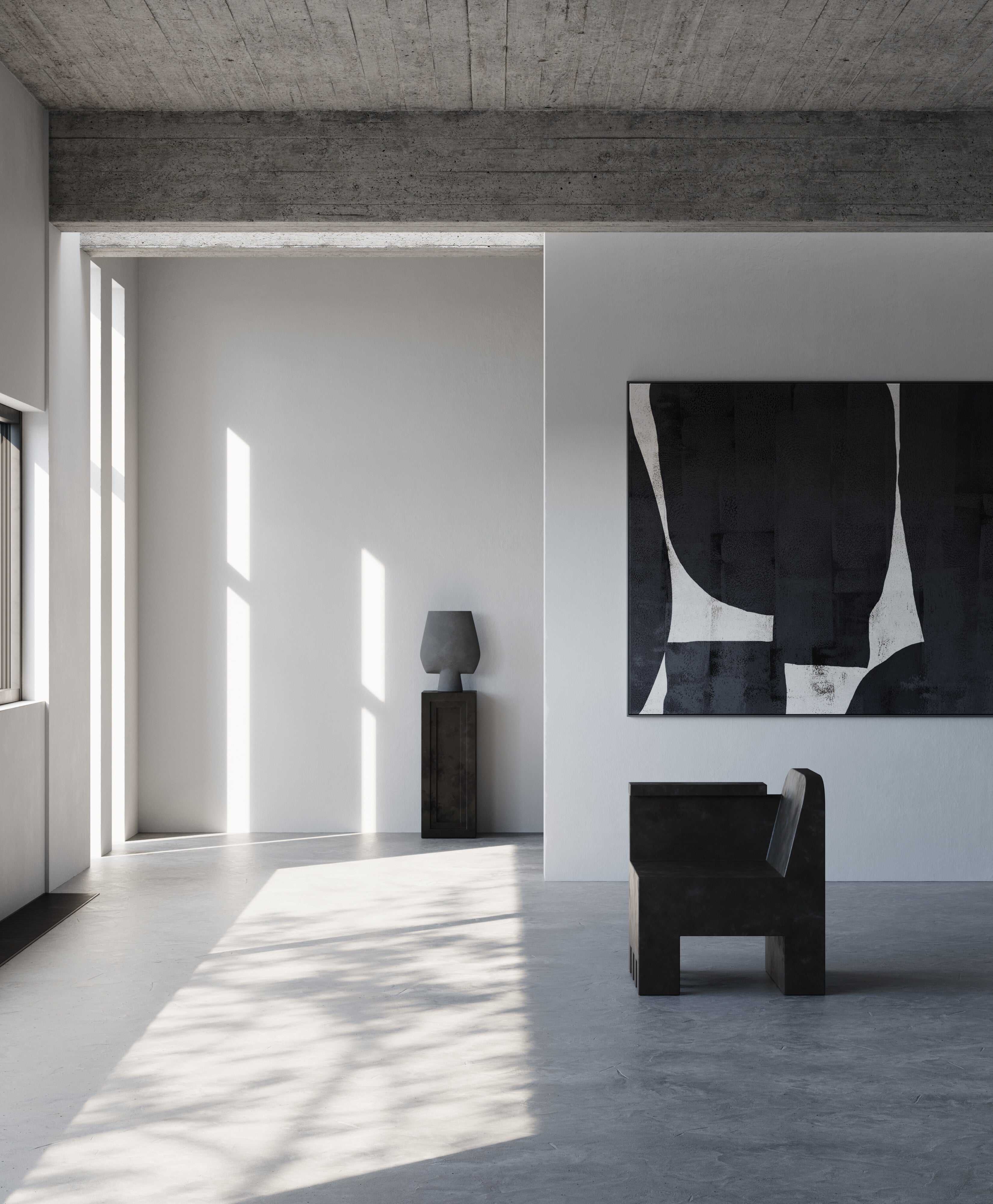 Sphere Vase Square, Big - Dark Grey | 101 Copenhagen