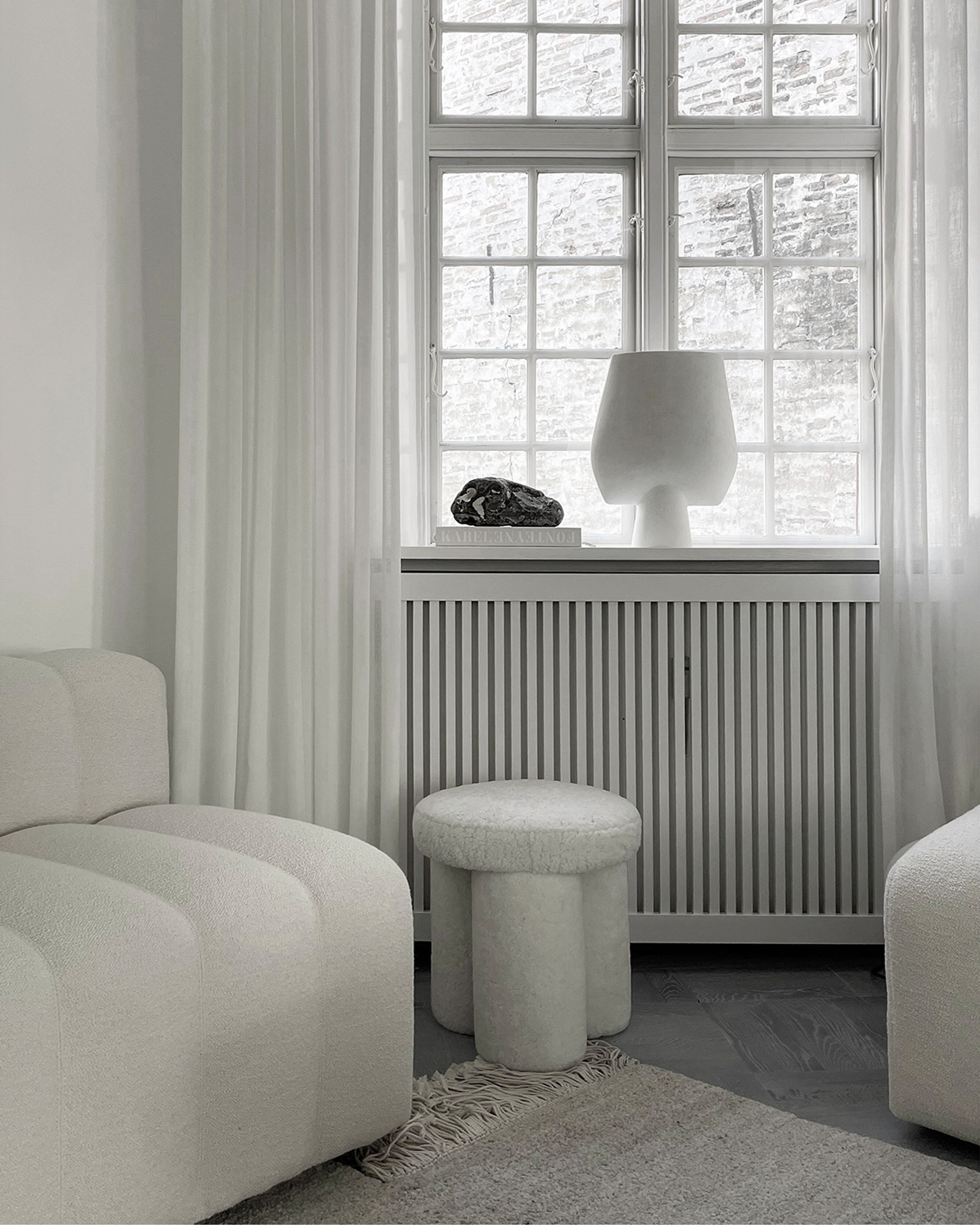 Sphere Vase Square, Big - Bone White | 101 Copenhagen