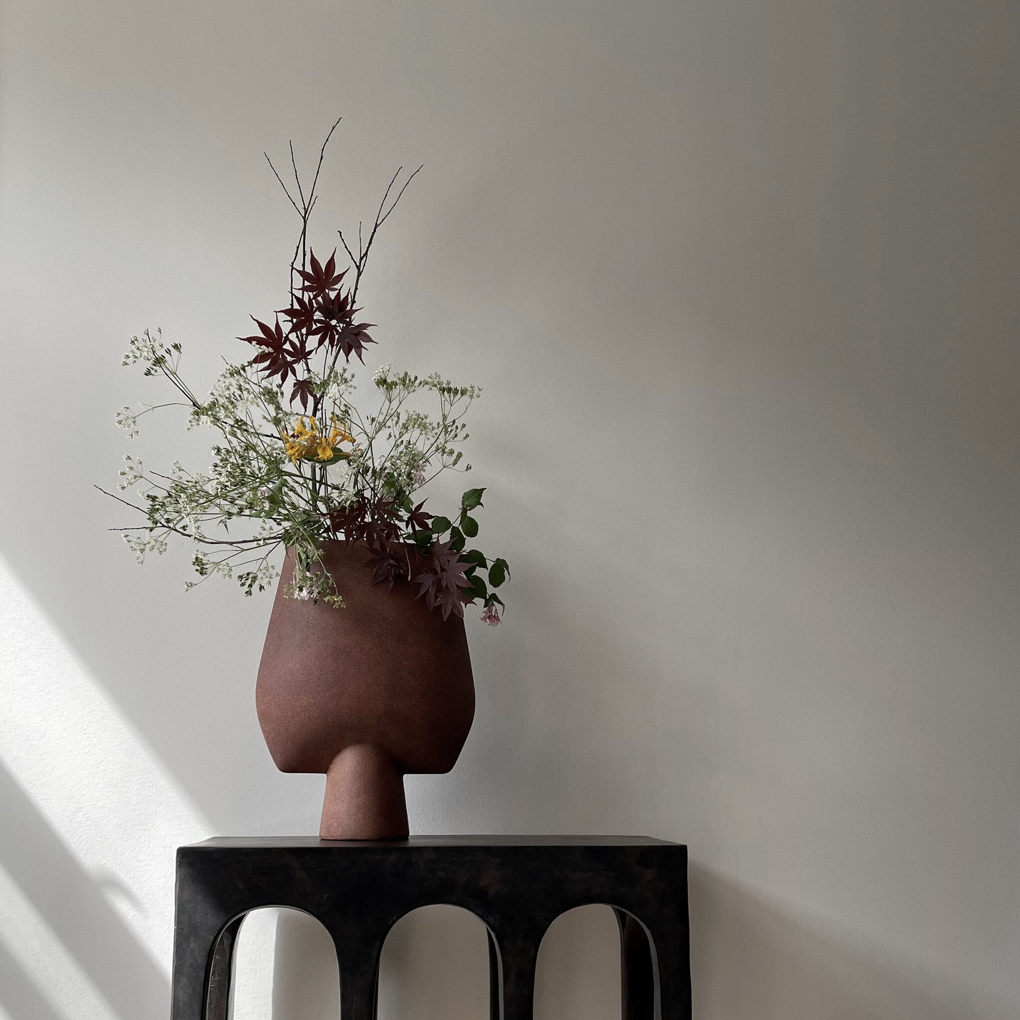 Sphere Vase Square, Big - Terracotta | 101 Copenhagen