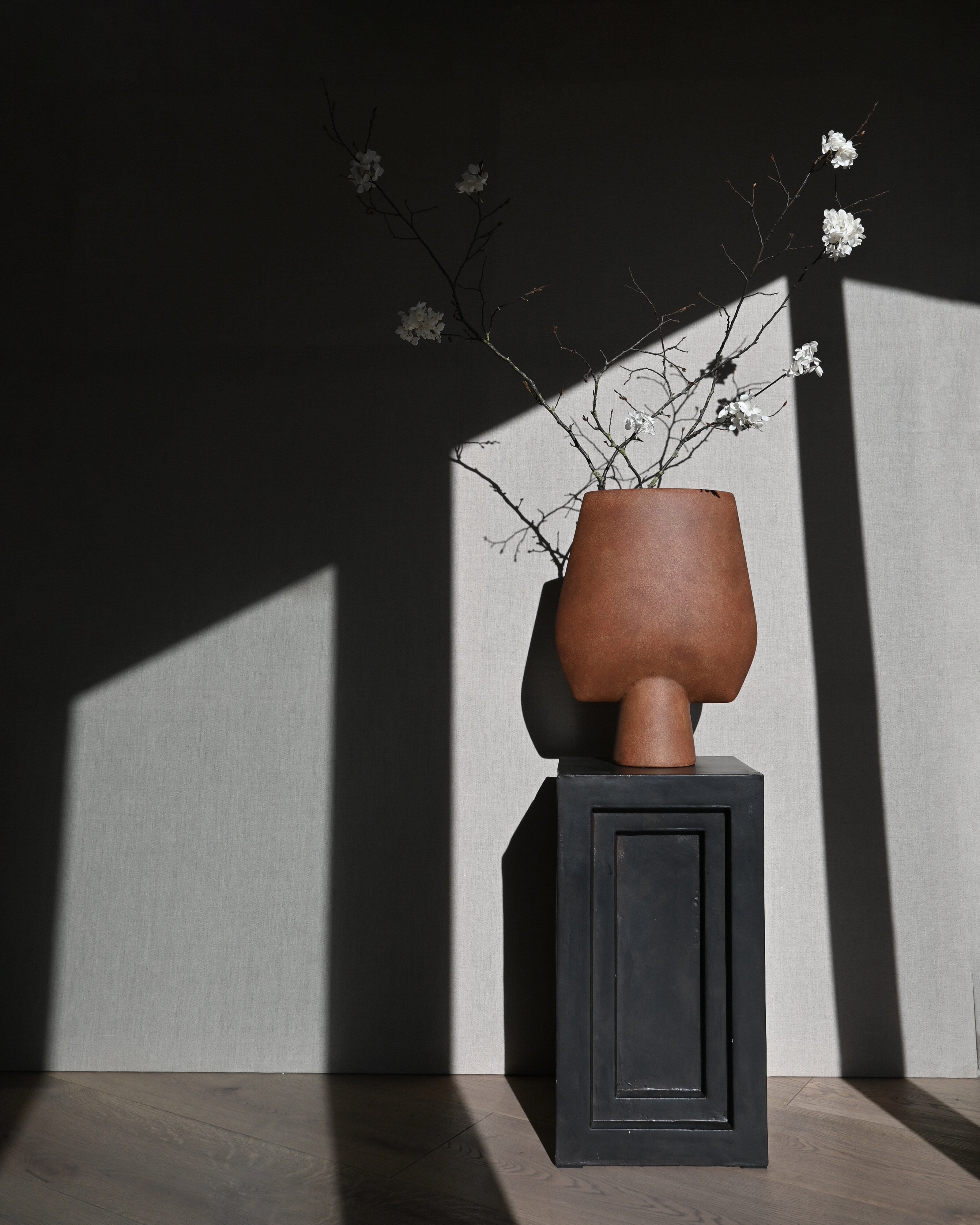 Sphere Vase Square, Big - Terracotta | 101 Copenhagen
