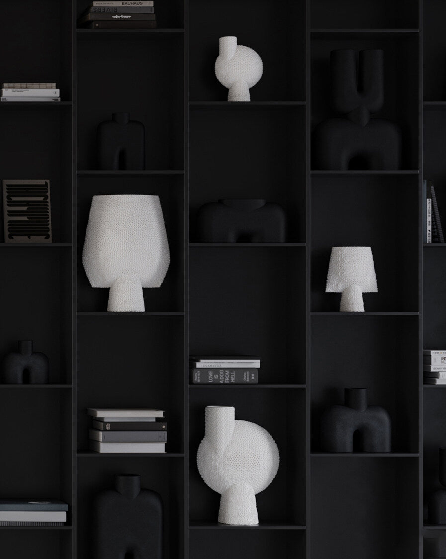 Sphere Vase Square Shisen, Big - Bone White | 101 Copenhagen