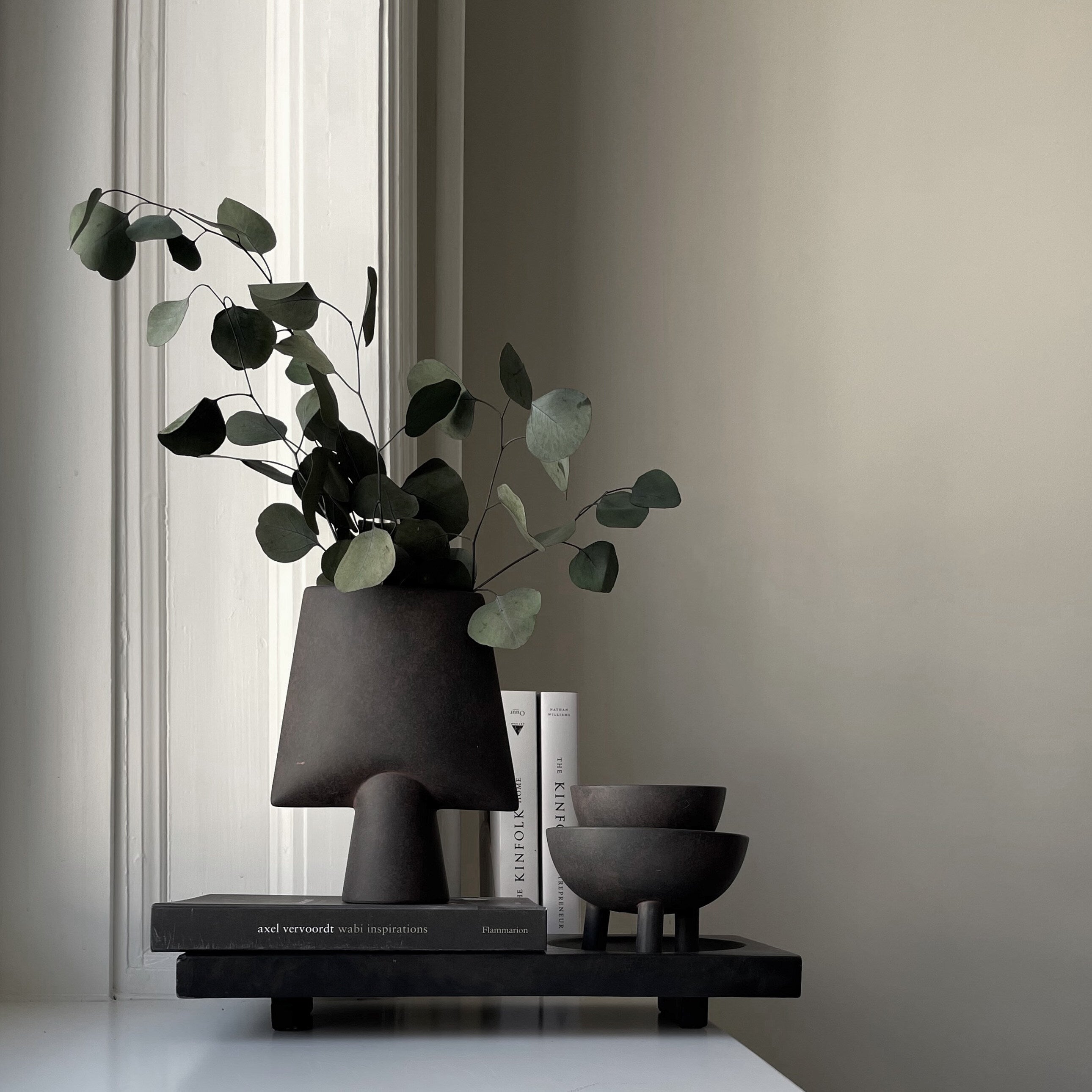 Sphere Vase Square, Mini - Coffee | Ceramic | 101 Copenhagen