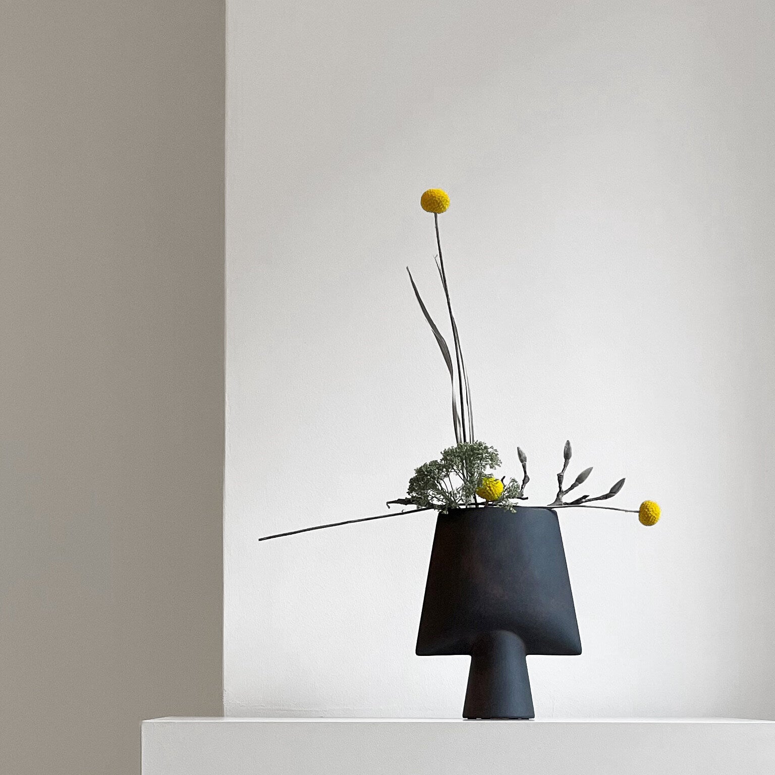 Sphere Vase Square, Mini - Coffee | Ceramic | 101 Copenhagen