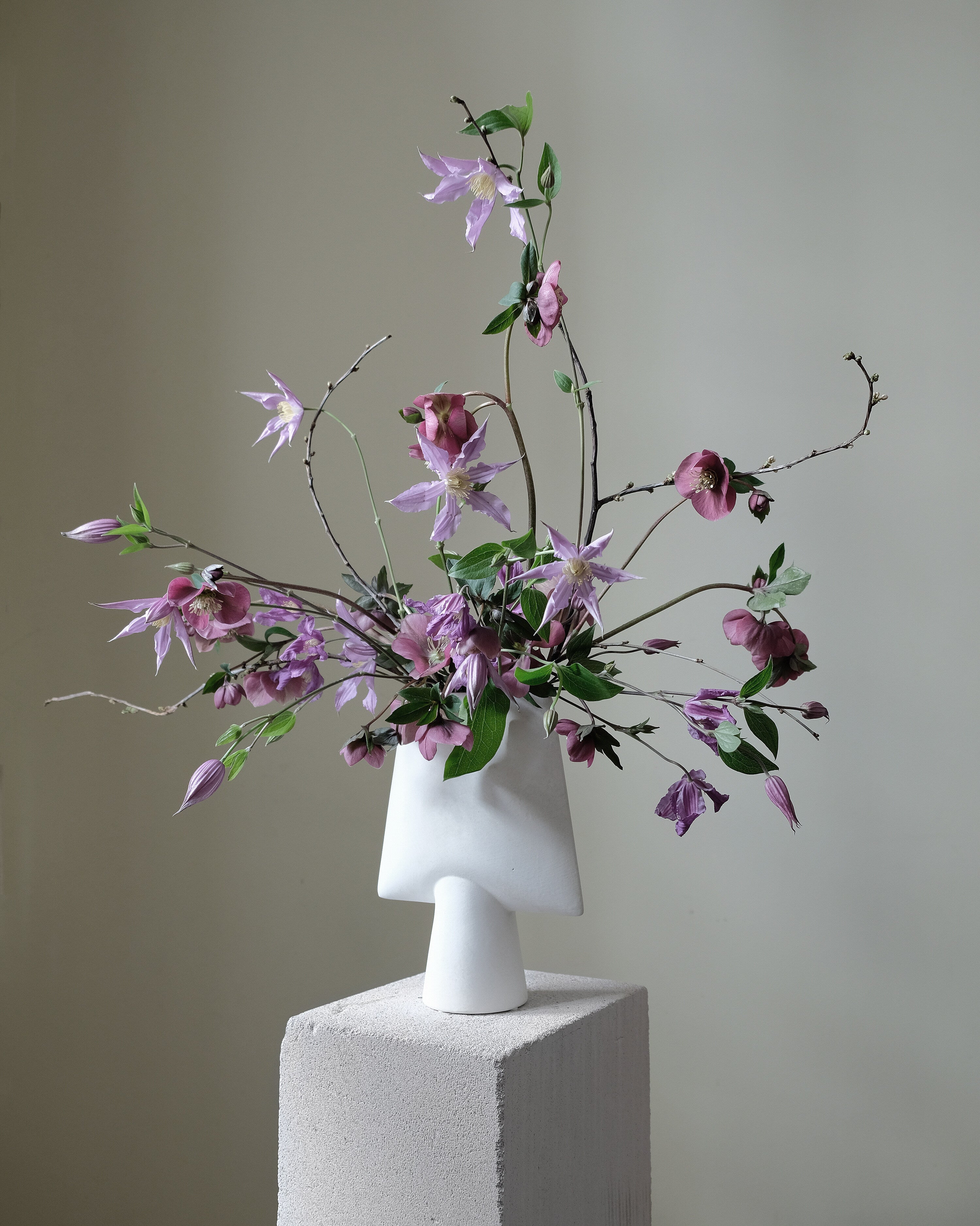 Sphere Vase Square, Mini - Bone White | 101 Copenhagen