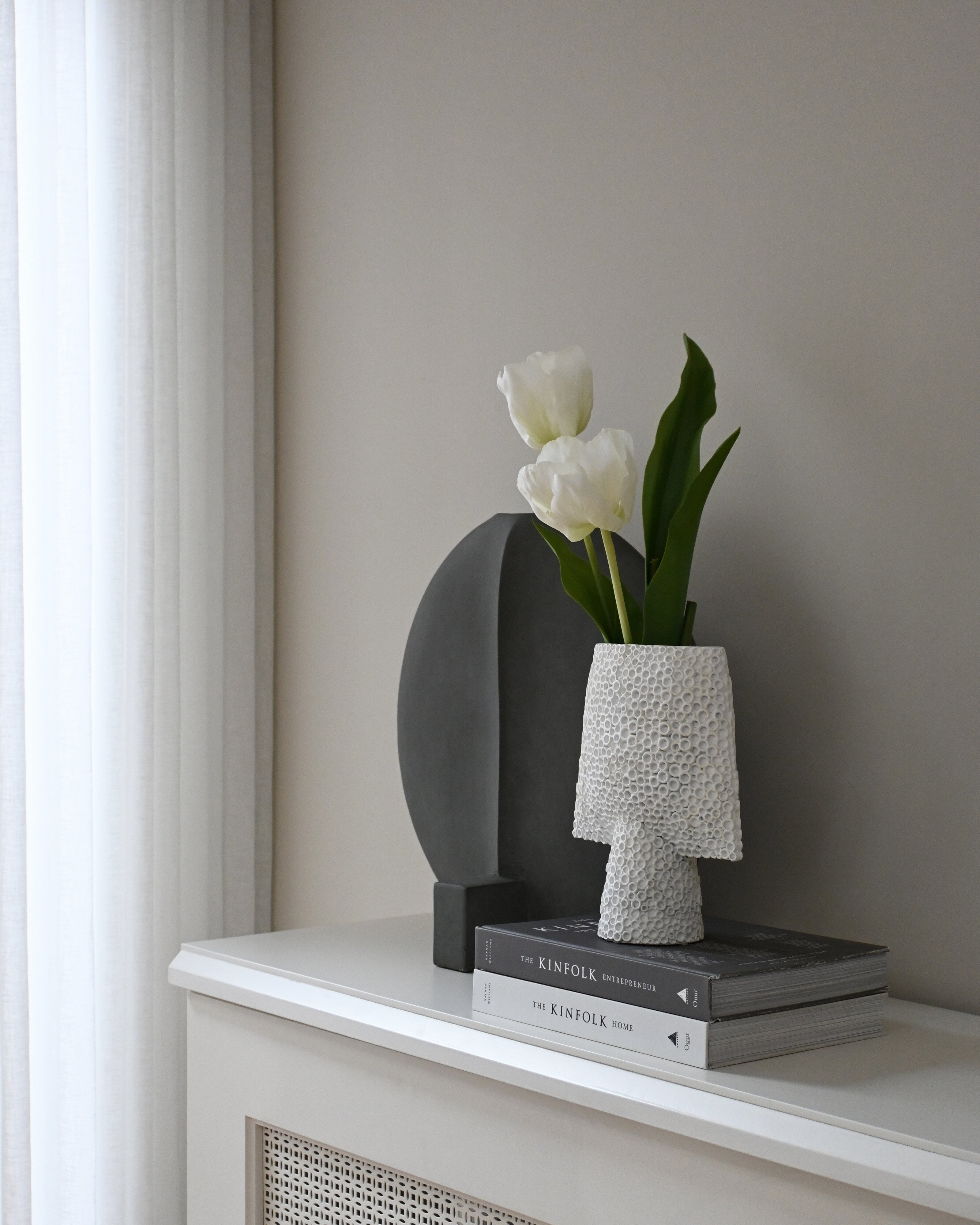 Sphere Vase Square Shisen, Mini - Bone White | 101 Copenhagen