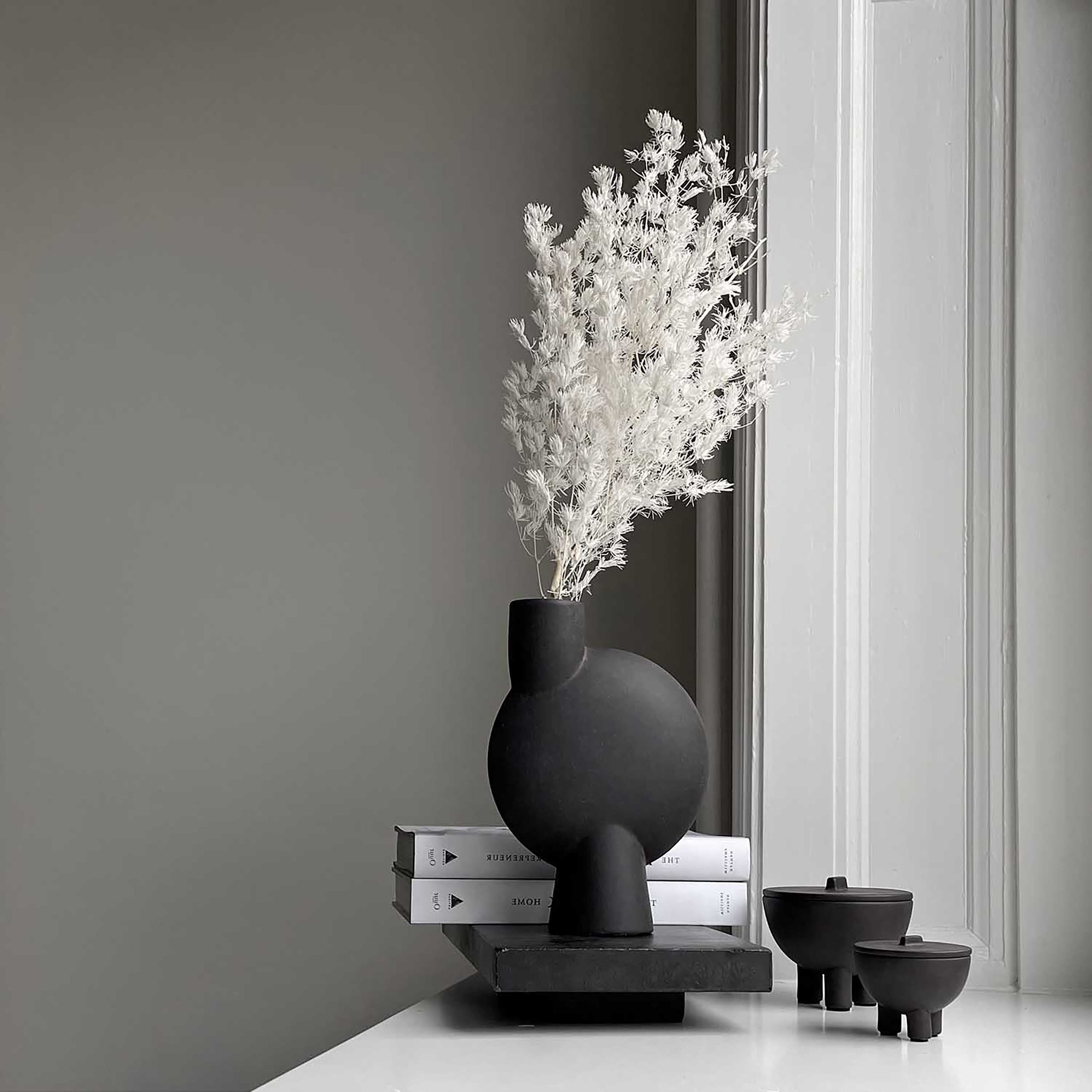 生活雑貨 101  Sphere Vase Bubl Medio Coffee Sphere Vase Bubl, Medio - Coffee | Ceramic | 101 Copenhagen