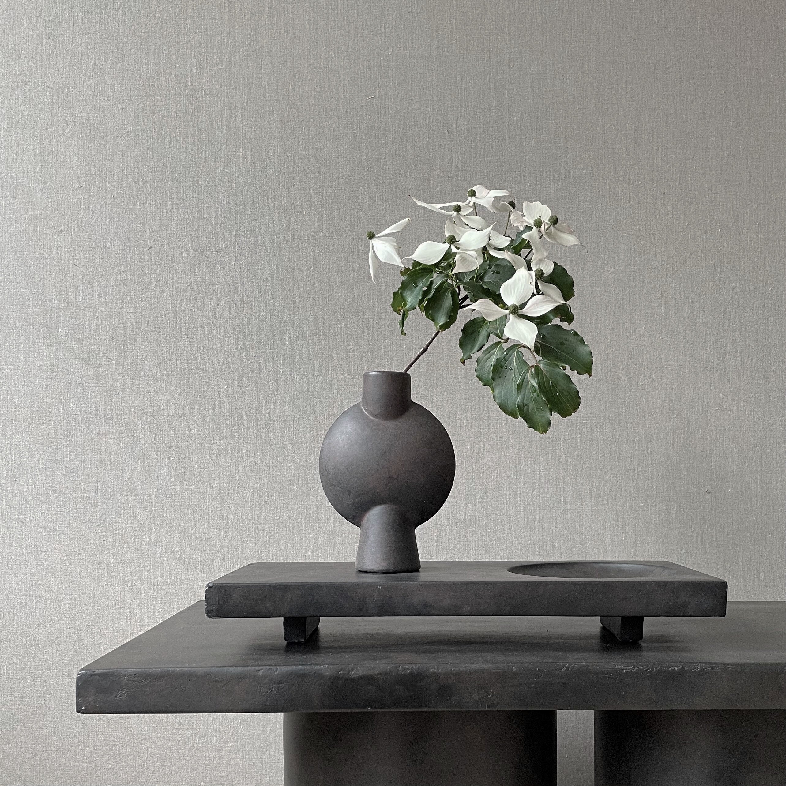 Sphere Vase Bubl, Mini - Coffee | Ceramic | 101 Copenhagen