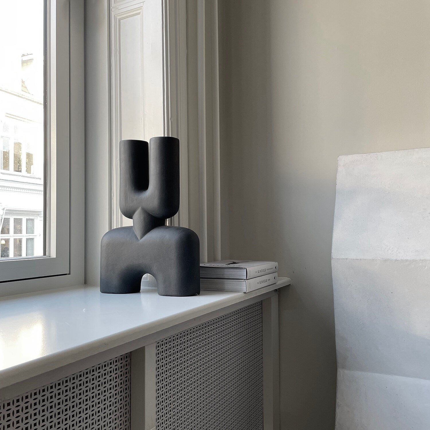 Cobra Vase Double, Medio - Black | Ceramic | 101 Copenhagen