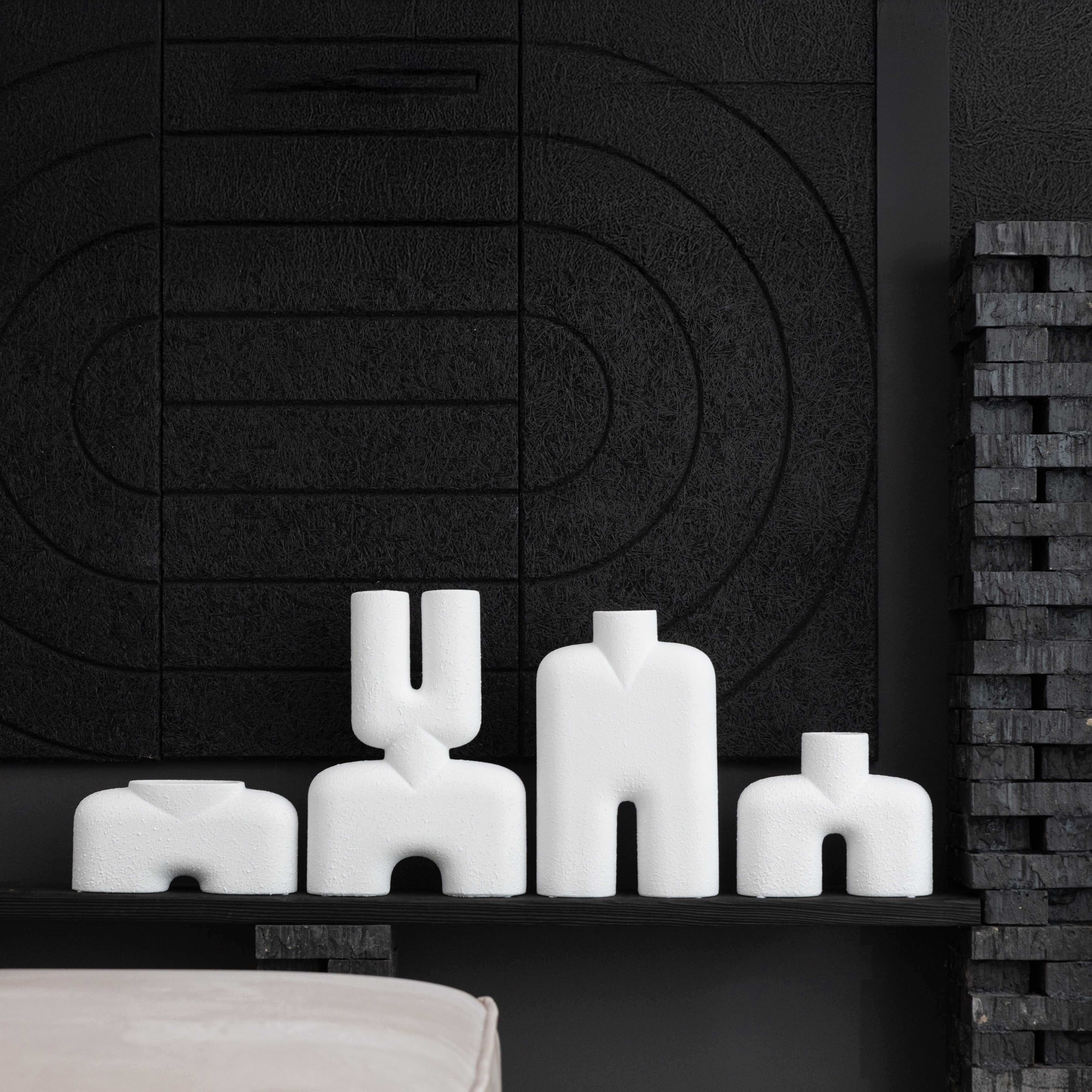 101 Copenhagen - Cobra Vase Double, Medio - Bubble White - Vase