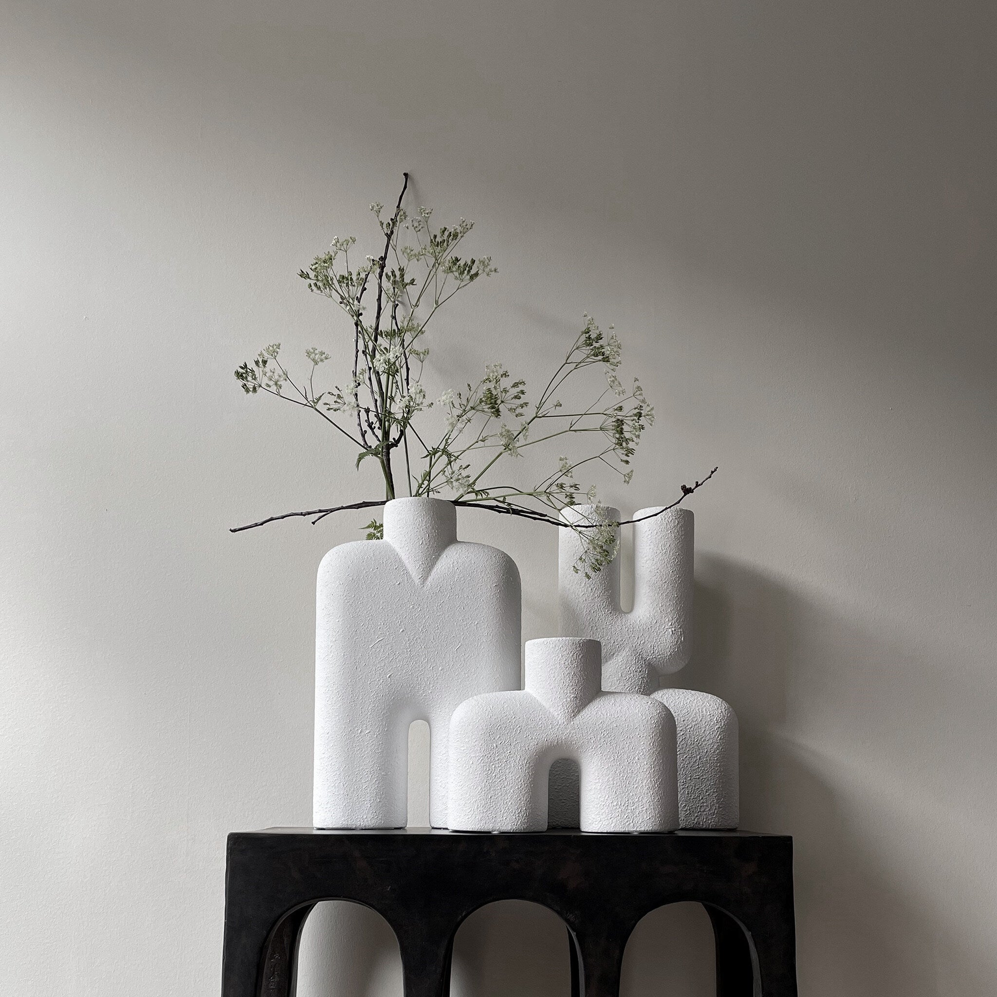 Cobra Vase Double, Medio - Bubble White | 101 Copenhagen